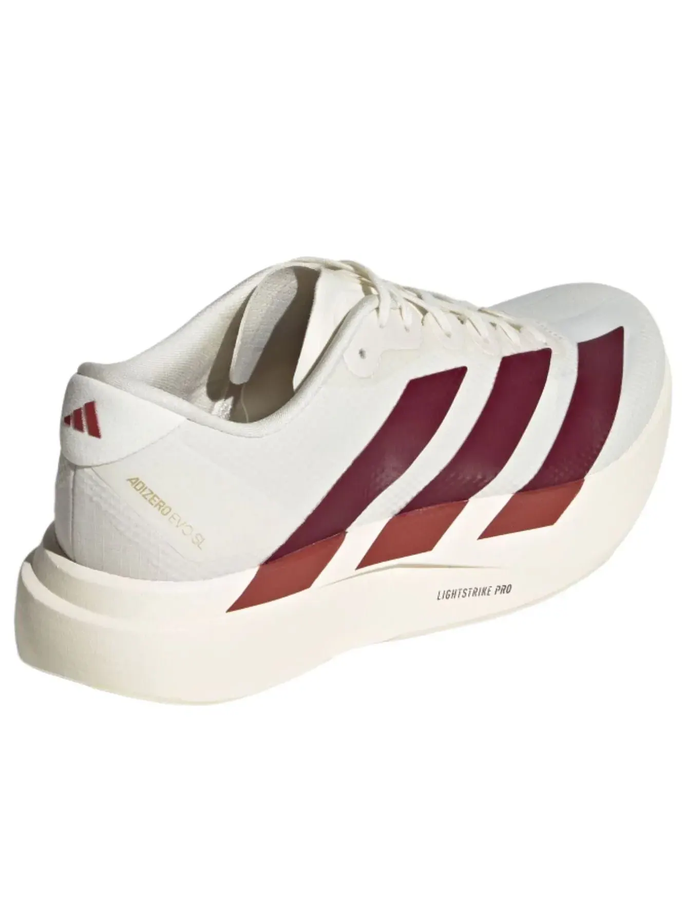 Кроссовки Adidas Adizero Evo SL 'Off White Maroon' JR2020 — изображение 5 из 6, белый