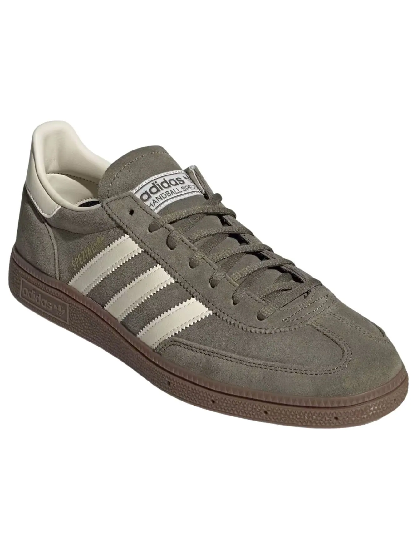 Adidas Handball Spezial 'Olive Strata Cream White' — изображение 2 из 5, оливковый/кремовый белый