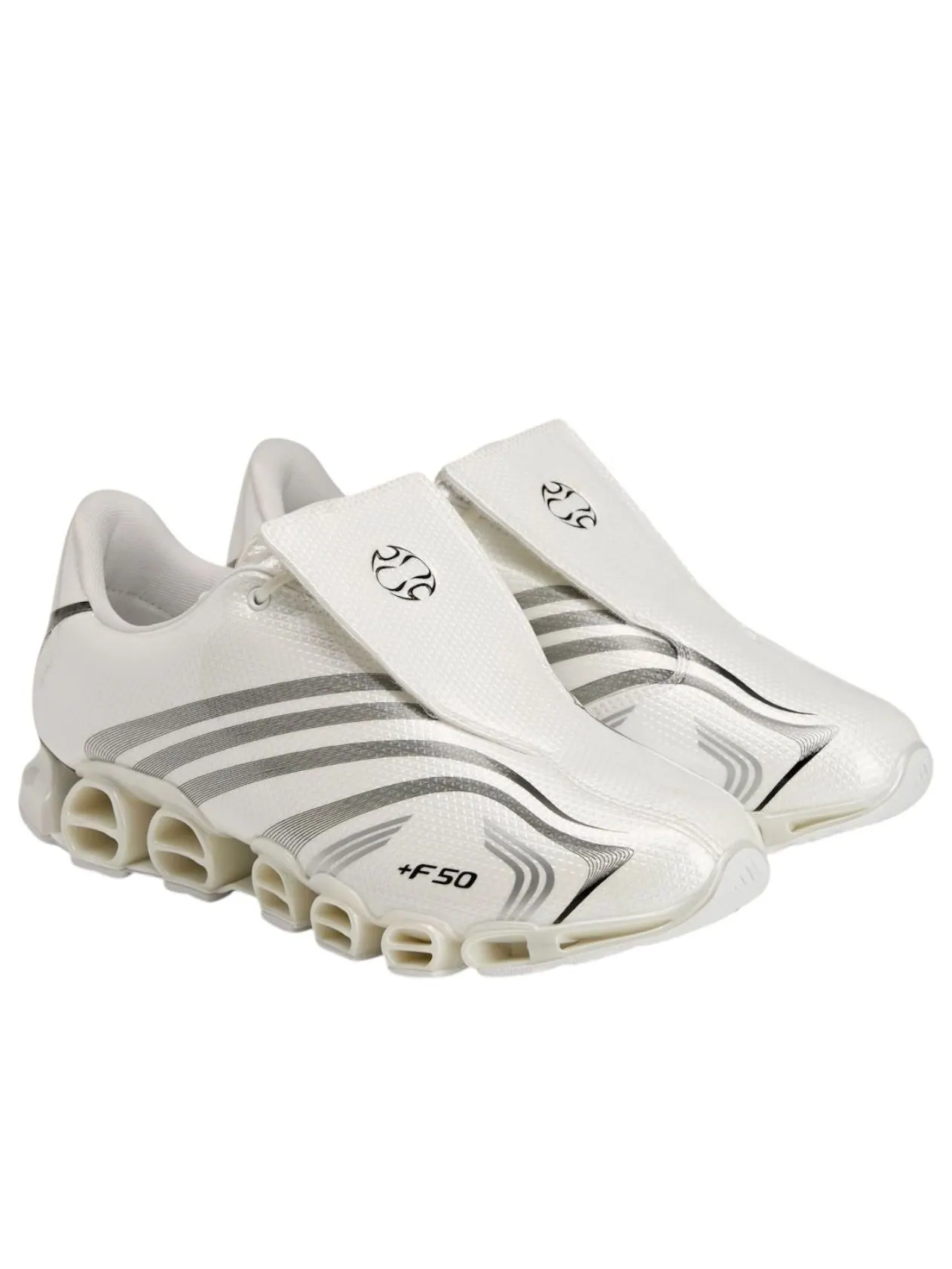 Кроссовки adidas x Slam Jam F50 Megaride 'White Silver' — изображение 3 из 6, белый