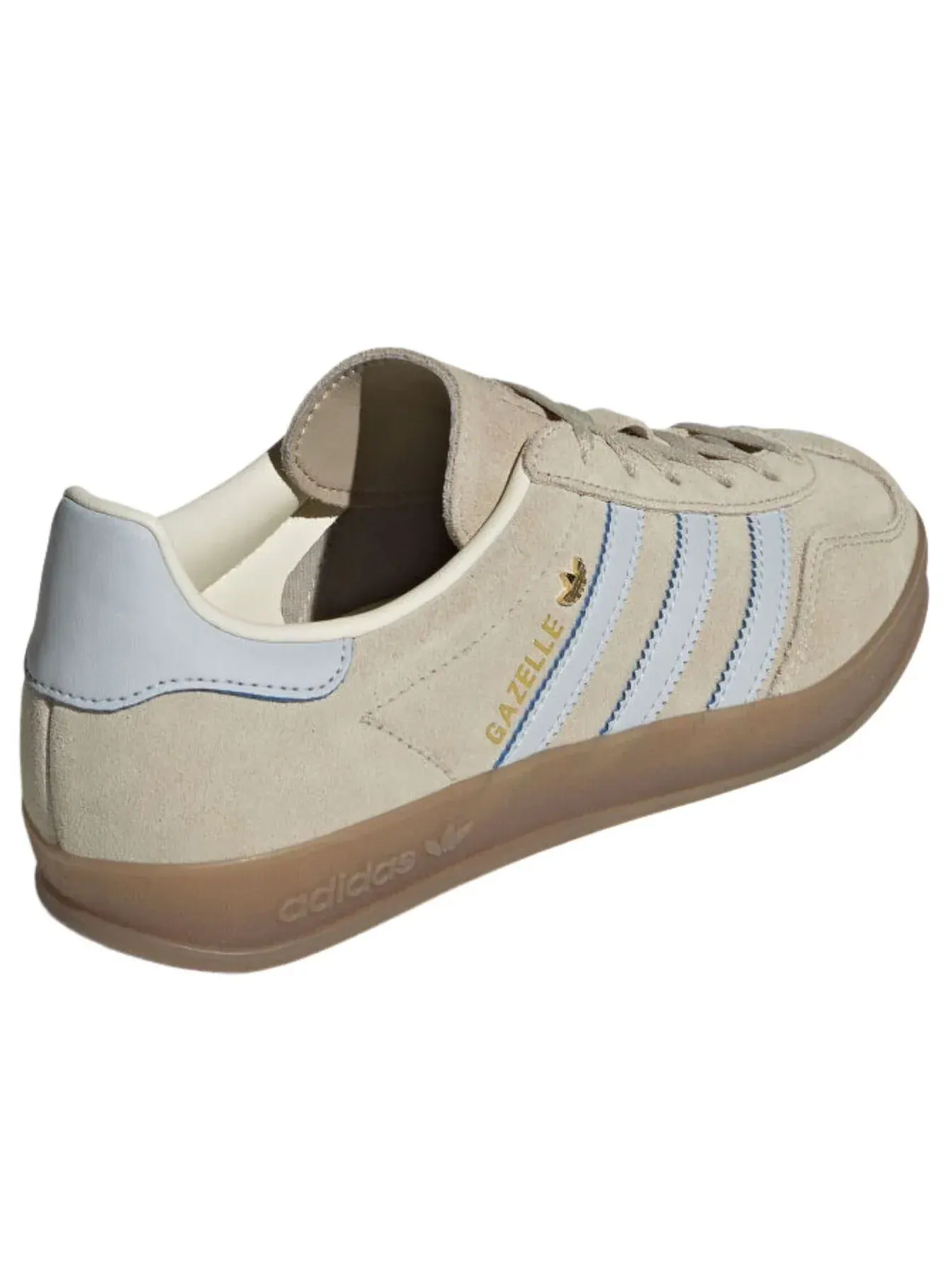 Кроссовки (WMNS) Adidas Gazelle Indoor 'Beige Blue' — изображение 3 из 6, бежевый