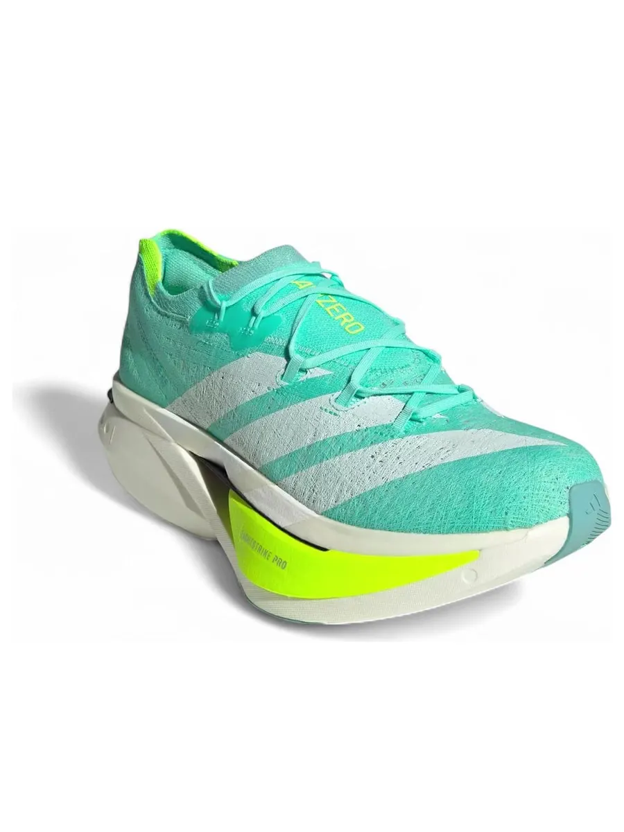 Кроссовки adidas Adizero Prime X3 Strung 'Flash Aqua Lucid Lemon' — изображение 3 из 6, бирюзовый