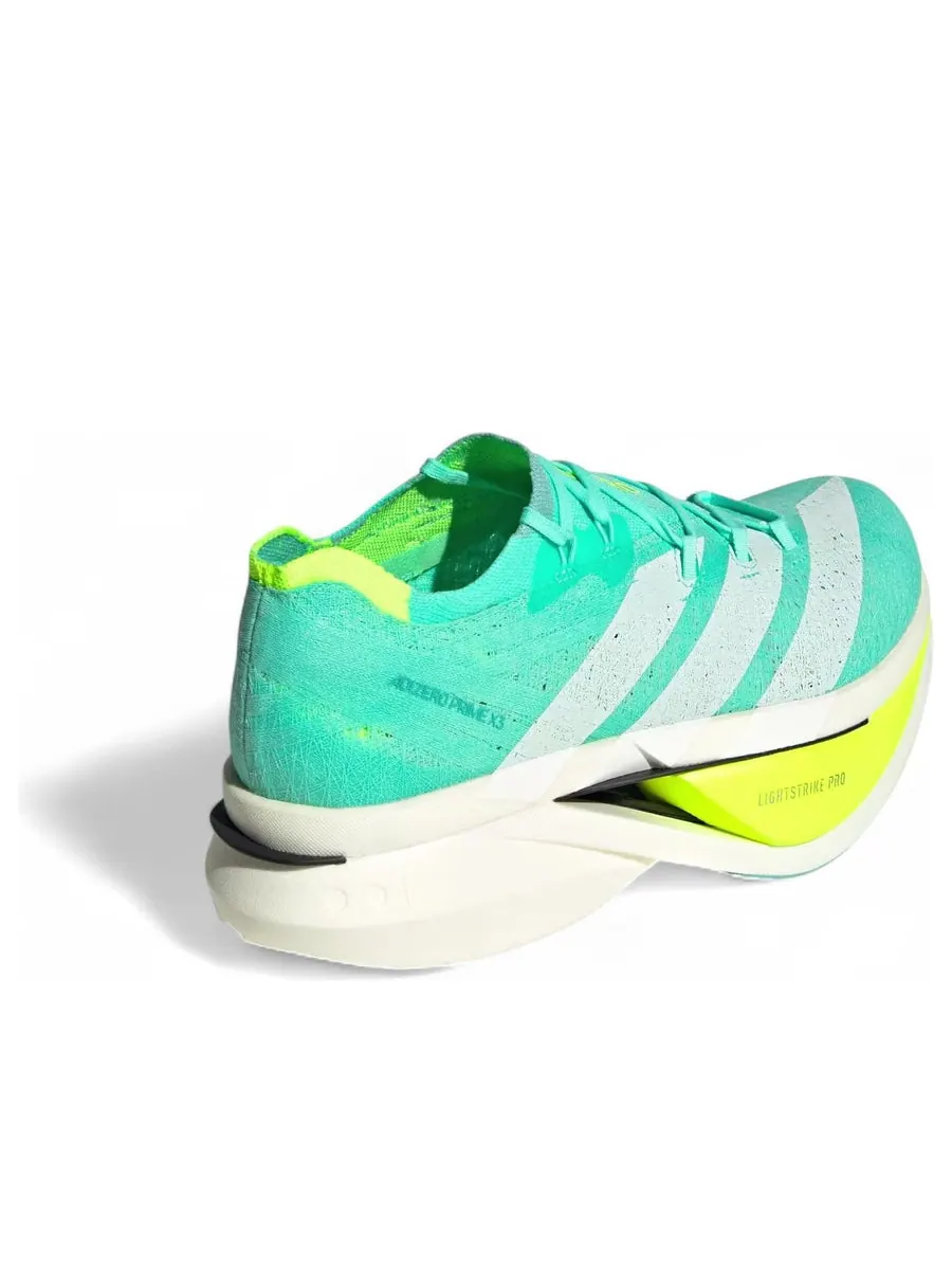 Кроссовки adidas Adizero Prime X3 Strung 'Flash Aqua Lucid Lemon' — изображение 4 из 6, бирюзовый