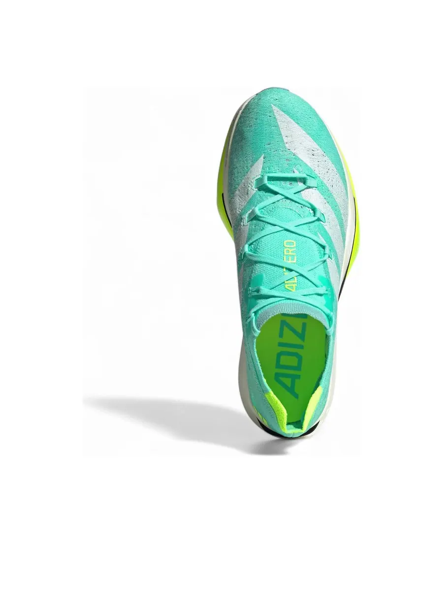 Кроссовки adidas Adizero Prime X3 Strung 'Flash Aqua Lucid Lemon' — изображение 5 из 6, бирюзовый