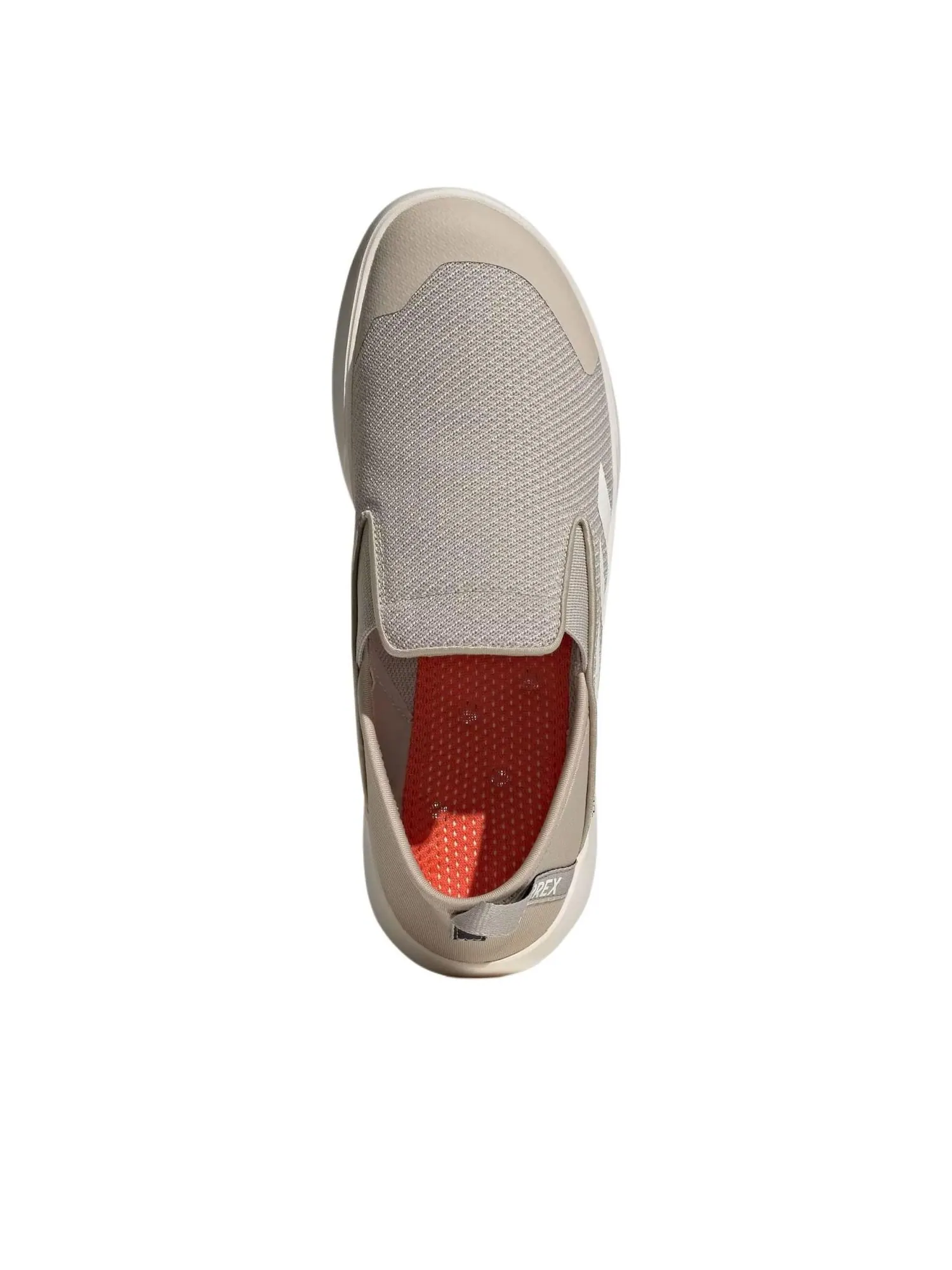 Кроссовки Adidas Terrex Boat Slip-On Climacool 'Chalk White Semi Impact Orange' — изображение 4 из 5, белый/оранжевый