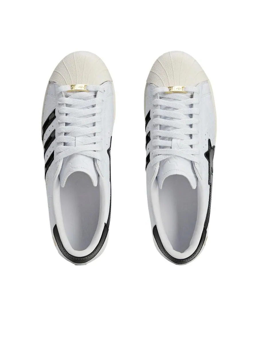 Кроссовки adidas x A Bathing Ape Superstar Vintage 'White Black' — изображение 4 из 5, белый