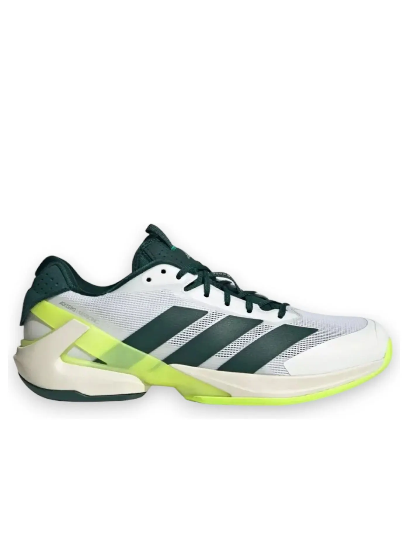 Кроссовки Adidas Adizero Ubersonic 5 Tennis 'White Aurora Ivy Lucid Lemon' — изображение 2 из 4, белый