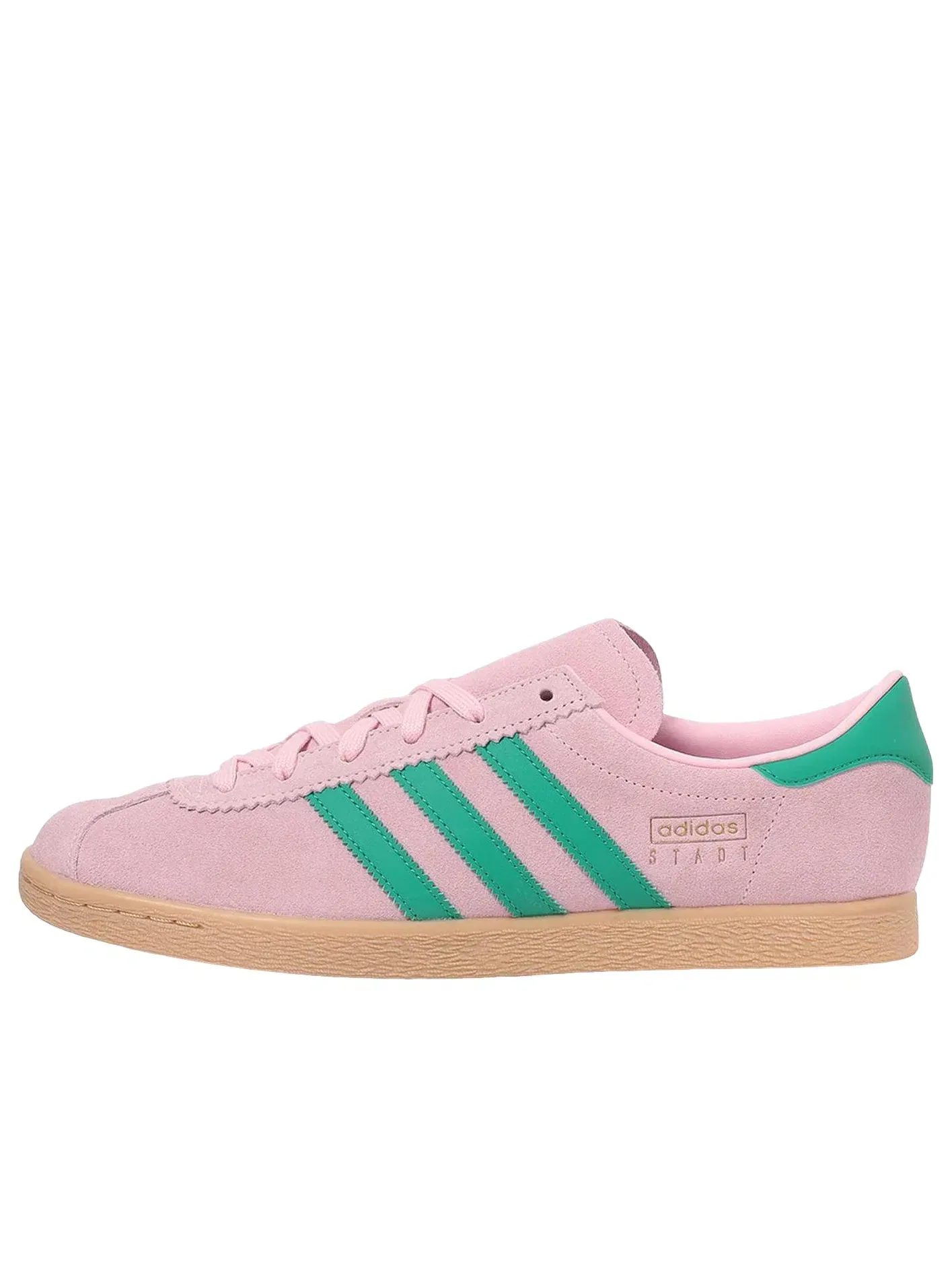 Мужские кроссовки с замшевым верхом Stadt Pink Green Adidas — изображение 1 из 6, розовый