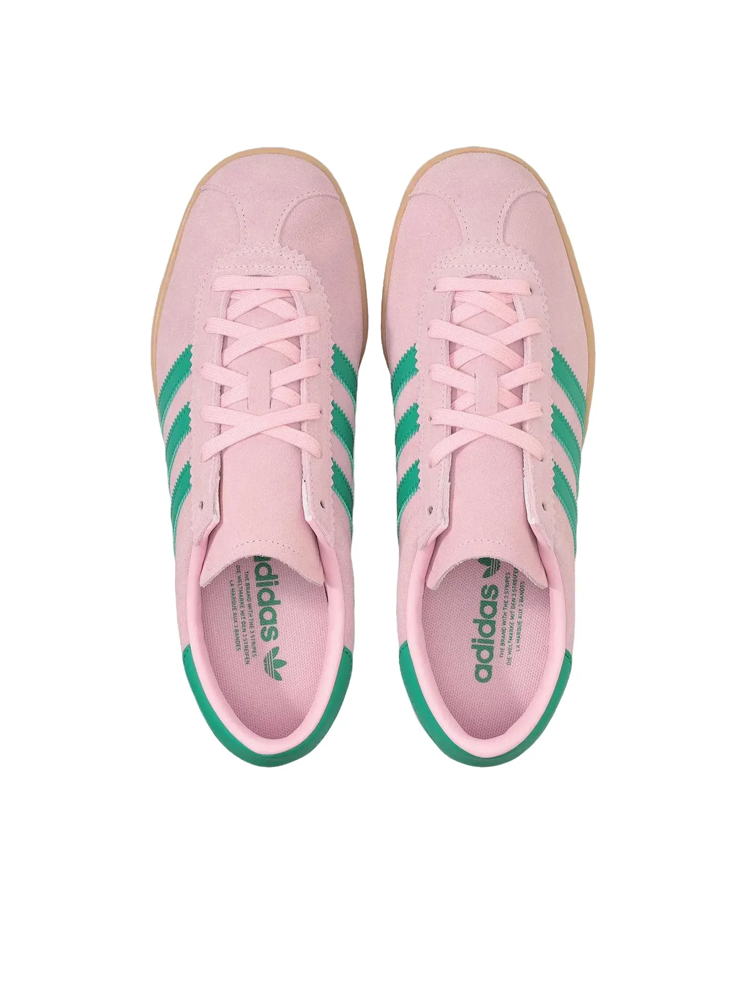 Мужские кроссовки с замшевым верхом Stadt Pink Green Adidas — изображение 3 из 6, розовый