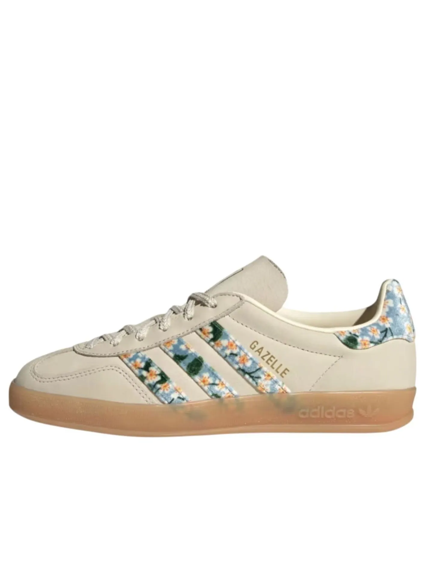 Кроссовки (WMNS) adidas x Liberty London Gazelle Indoor 'Cream White Tactile Blue' — изображение 1 из 5, белый