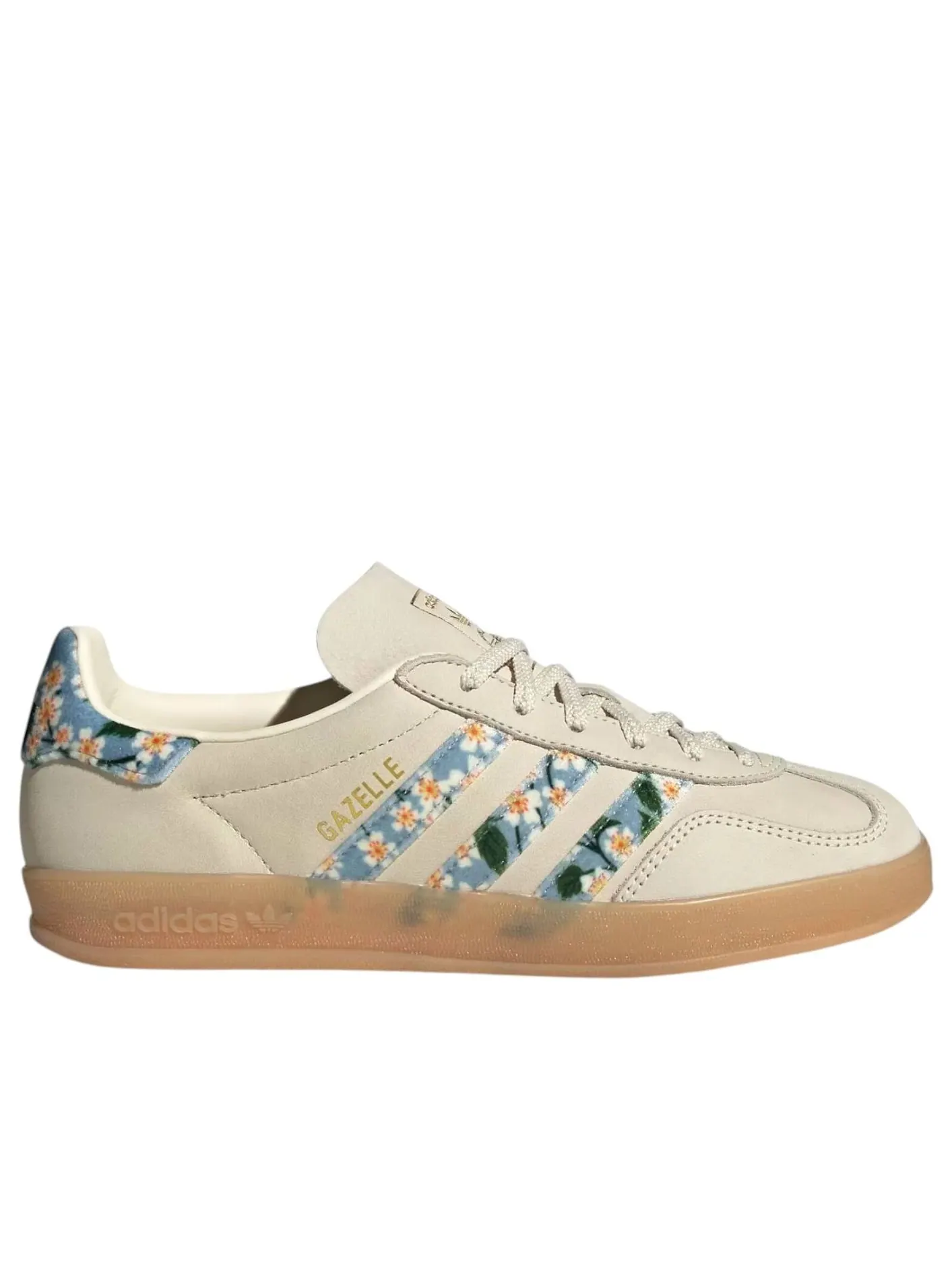 Кроссовки (WMNS) adidas x Liberty London Gazelle Indoor 'Cream White Tactile Blue' — изображение 5 из 5, белый
