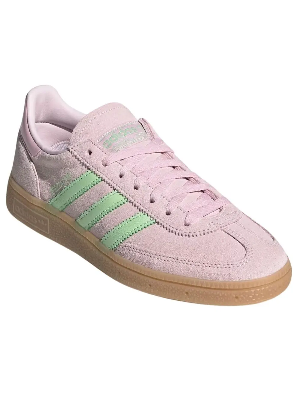 Кроссовки (WMNS) adidas Handball Spezial 'Pink Green Spark Gum' — изображение 3 из 5, розовый