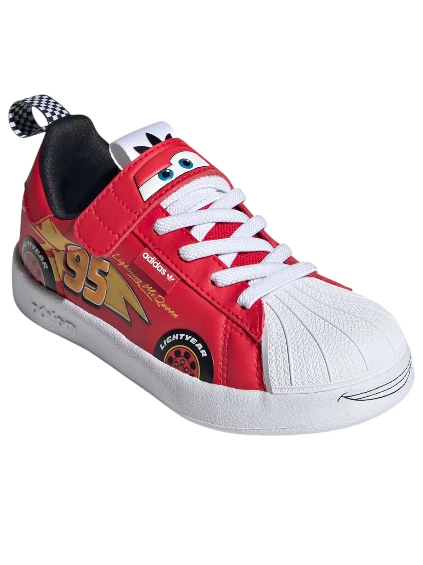 Кроссовки (PS) adidas x Pixar Cars Adifom Superstar 360 'Pure Ruby Cloud White' — изображение 4 из 5, мульти