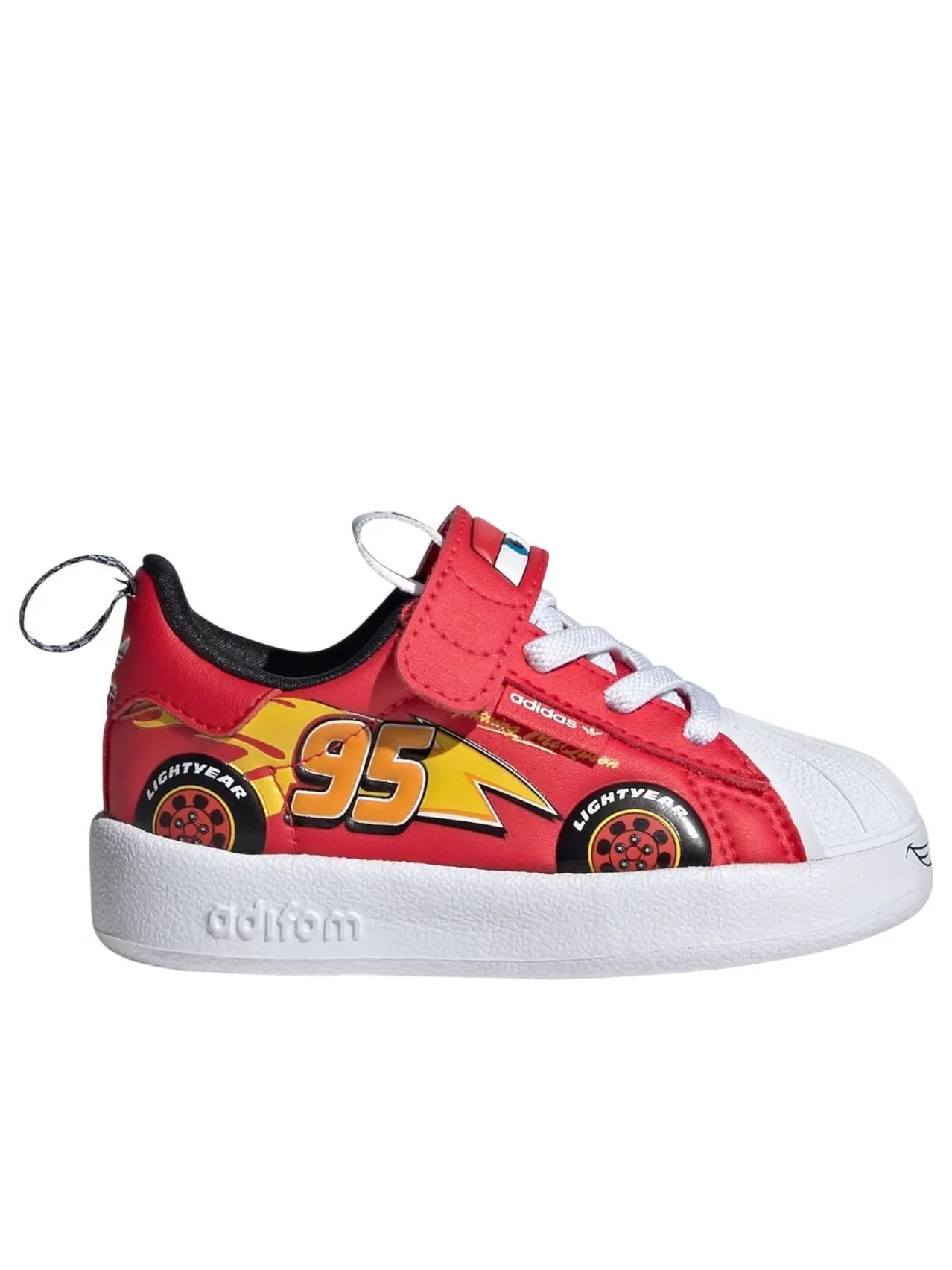 (TD) Adidas Adidas Pixar Cars Adifom Superstar 360 'Pure Ruby Cloud White' — изображение 2 из 6, белый
