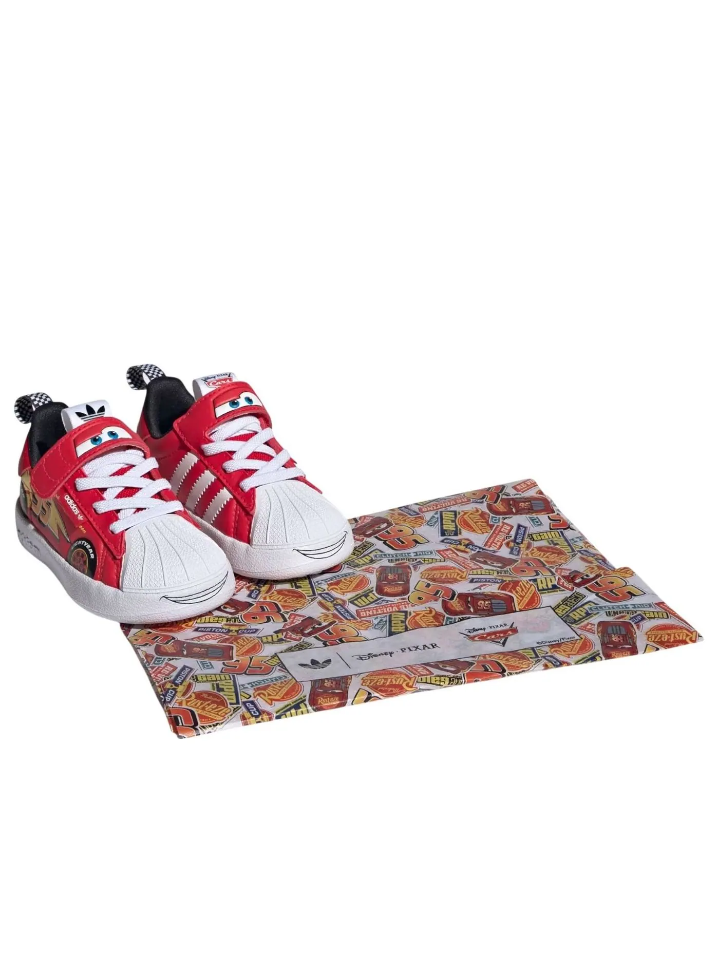 (TD) Adidas Adidas Pixar Cars Adifom Superstar 360 'Pure Ruby Cloud White' — изображение 3 из 6, белый