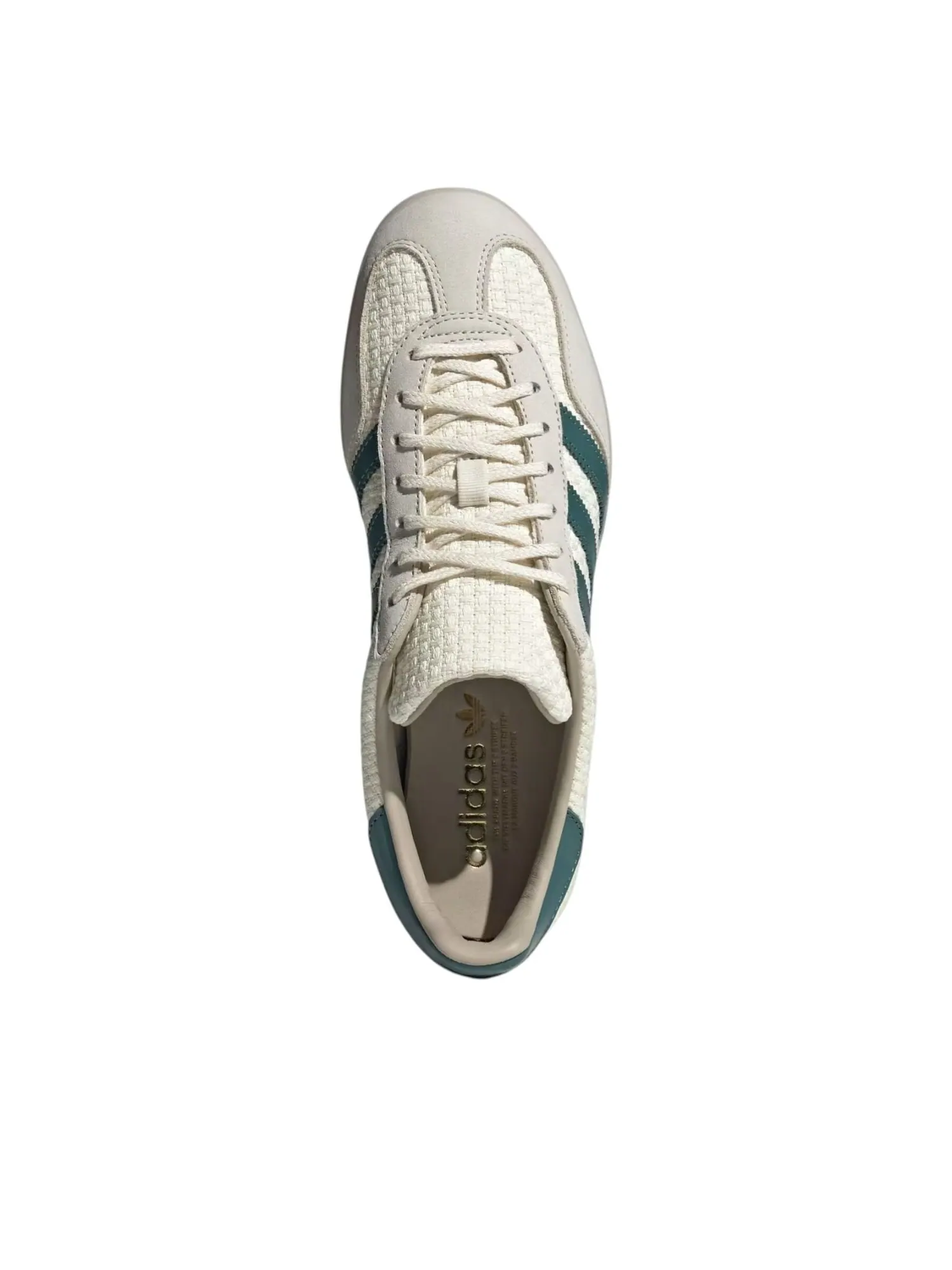 Кроссовки adidas Gazelle Indoor 'Cream White Preloved Teal' — изображение 3 из 5, белый