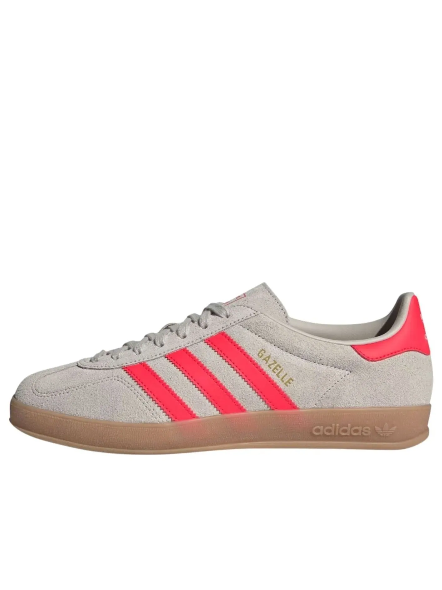Кроссовки adidas Gazelle Indoor 'Beige Lucid Red' — изображение 1 из 5, серый