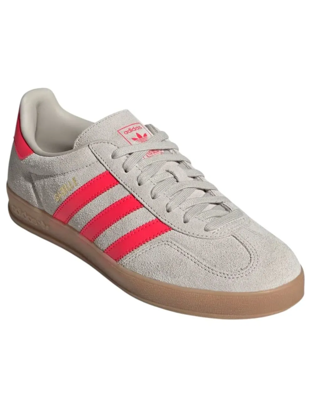 Кроссовки adidas Gazelle Indoor 'Beige Lucid Red' — изображение 2 из 5, серый