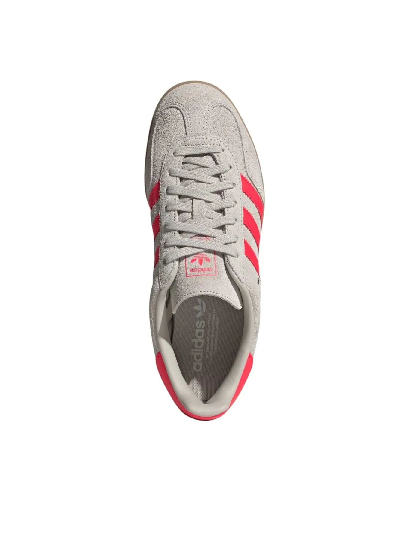 Кроссовки adidas Gazelle Indoor 'Beige Lucid Red' — изображение 4 из 5, серый