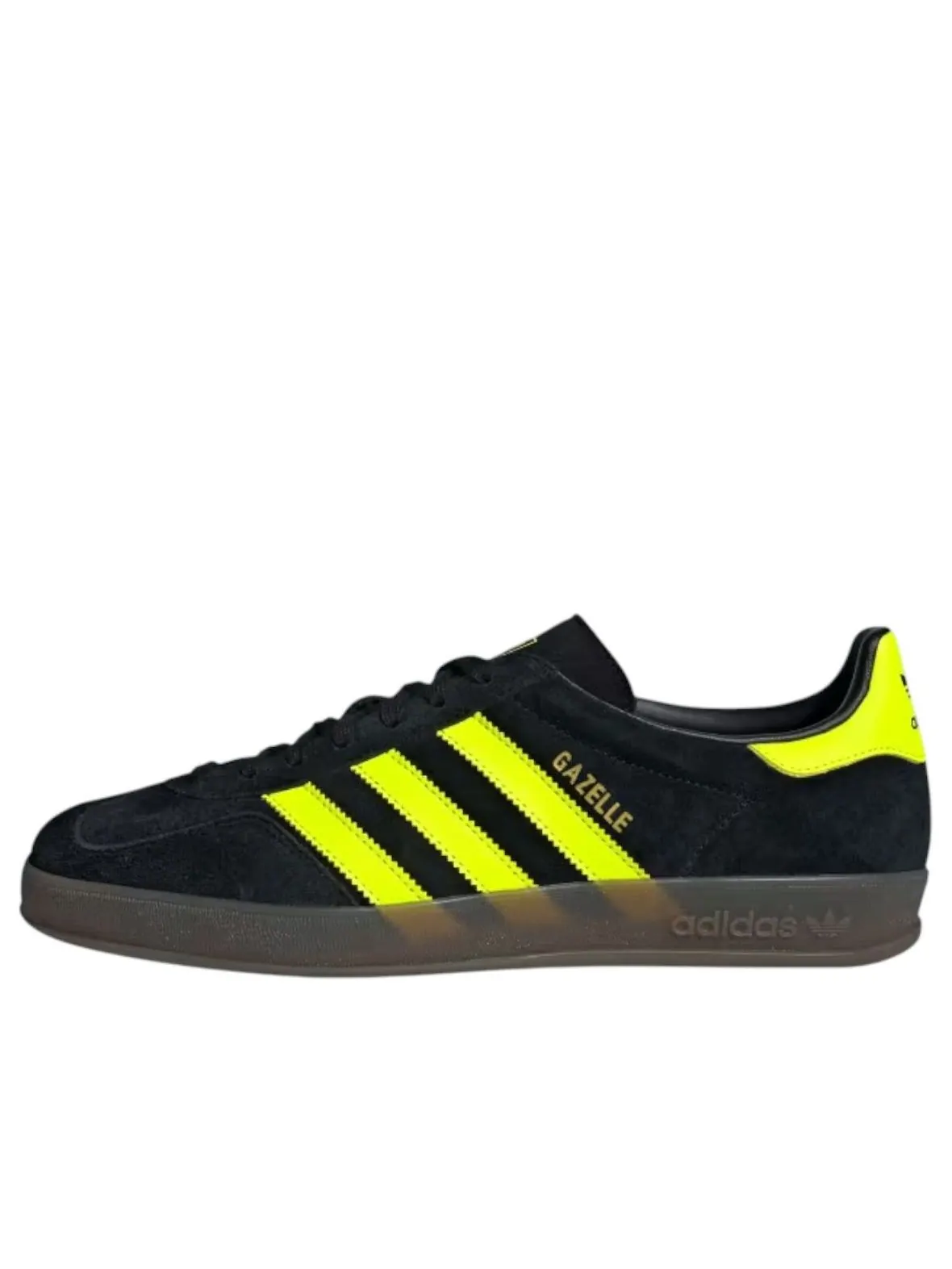 Кроссовки adidas Gazelle Indoor 'Black Solar Yellow' — изображение 1 из 5, черный