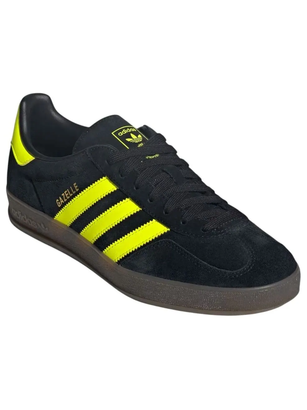 Кроссовки adidas Gazelle Indoor 'Black Solar Yellow' — изображение 4 из 5, черный