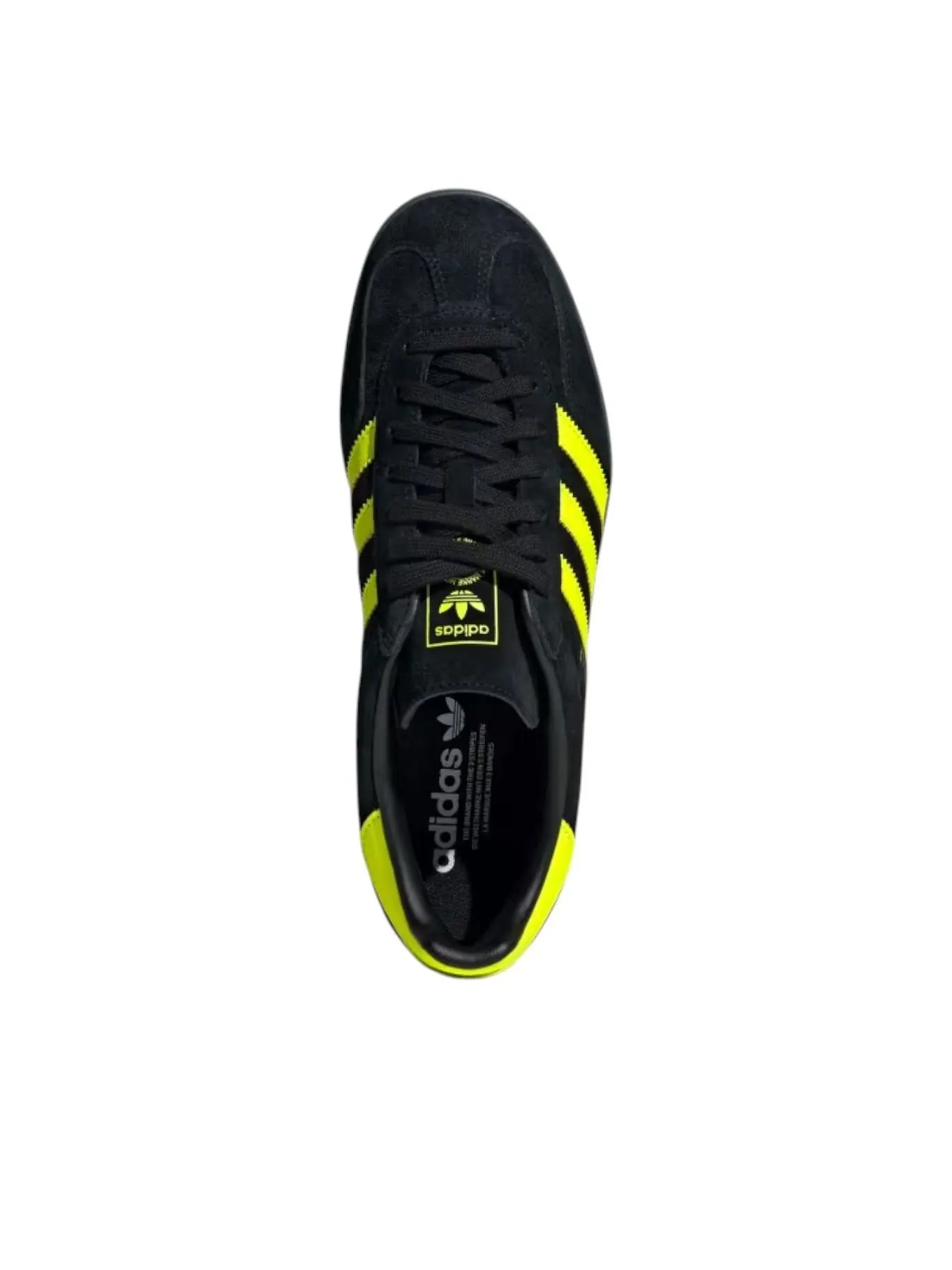 Adidas Gazelle Indoor 'Black Solar Yellow' — изображение 2 из 5, черный/желтый