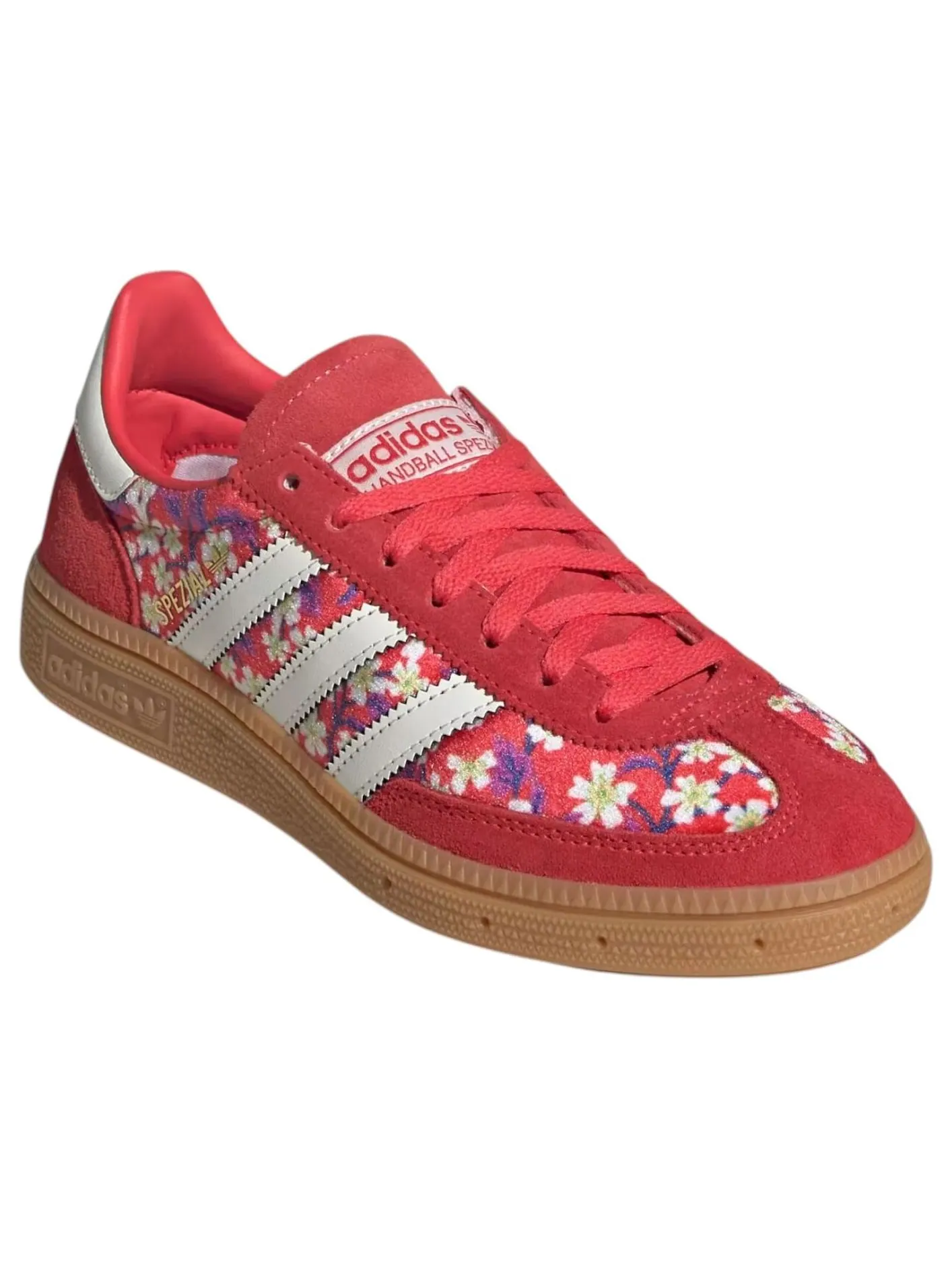 (GS) Adidas x Liberty London Handball Spezial 'Off White Semi Lucid Red' — изображение 2 из 5, белый/красный