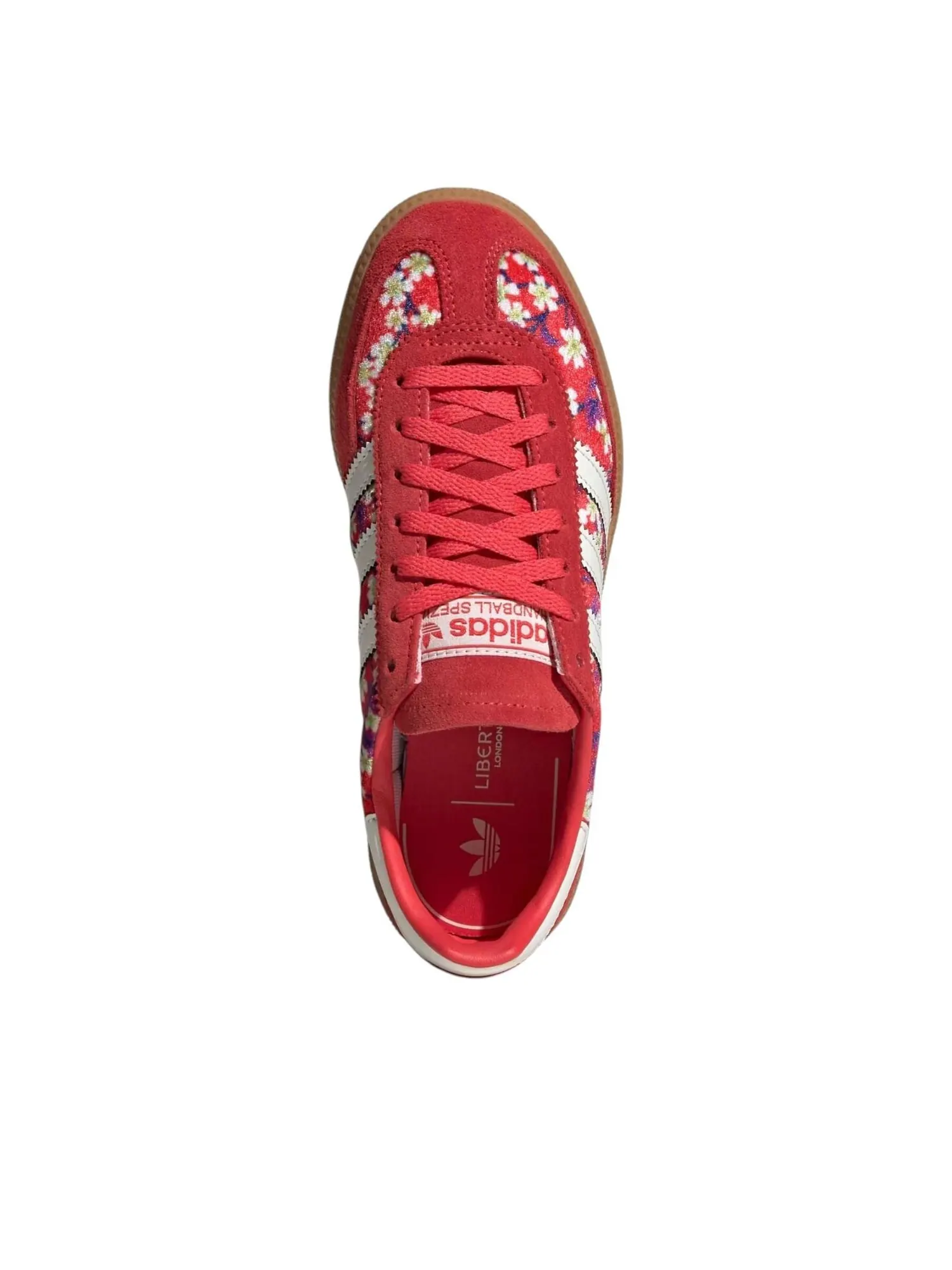 (GS) Adidas x Liberty London Handball Spezial 'Off White Semi Lucid Red' — изображение 4 из 5, белый/красный