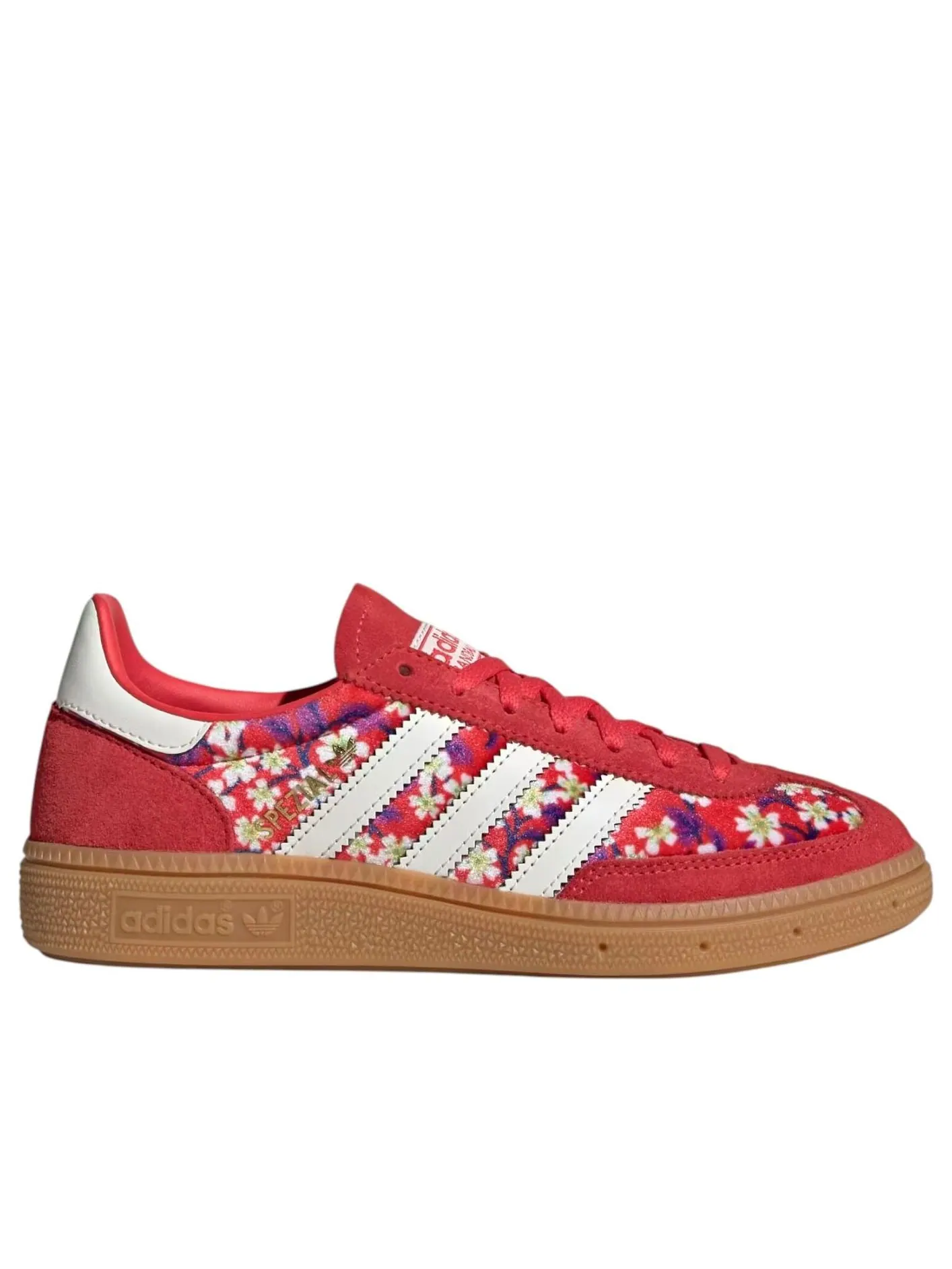 (GS) Adidas x Liberty London Handball Spezial 'Off White Semi Lucid Red' — изображение 5 из 5, белый/красный