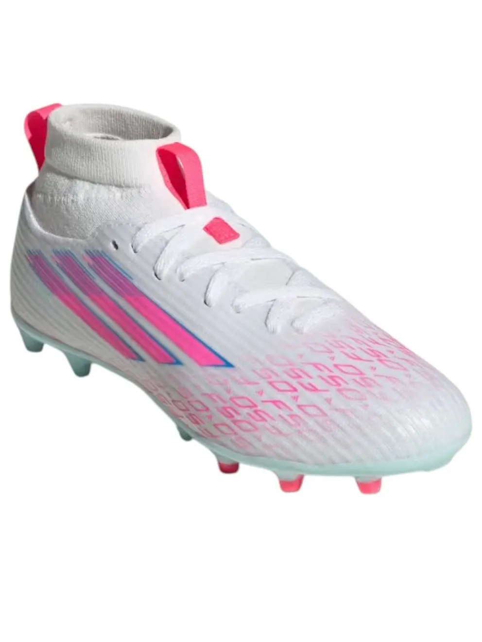 Adidas Adizero F50 League FG AG J 'Sparkfusion Pack' — изображение 5 из 6, белый/розовый/белый