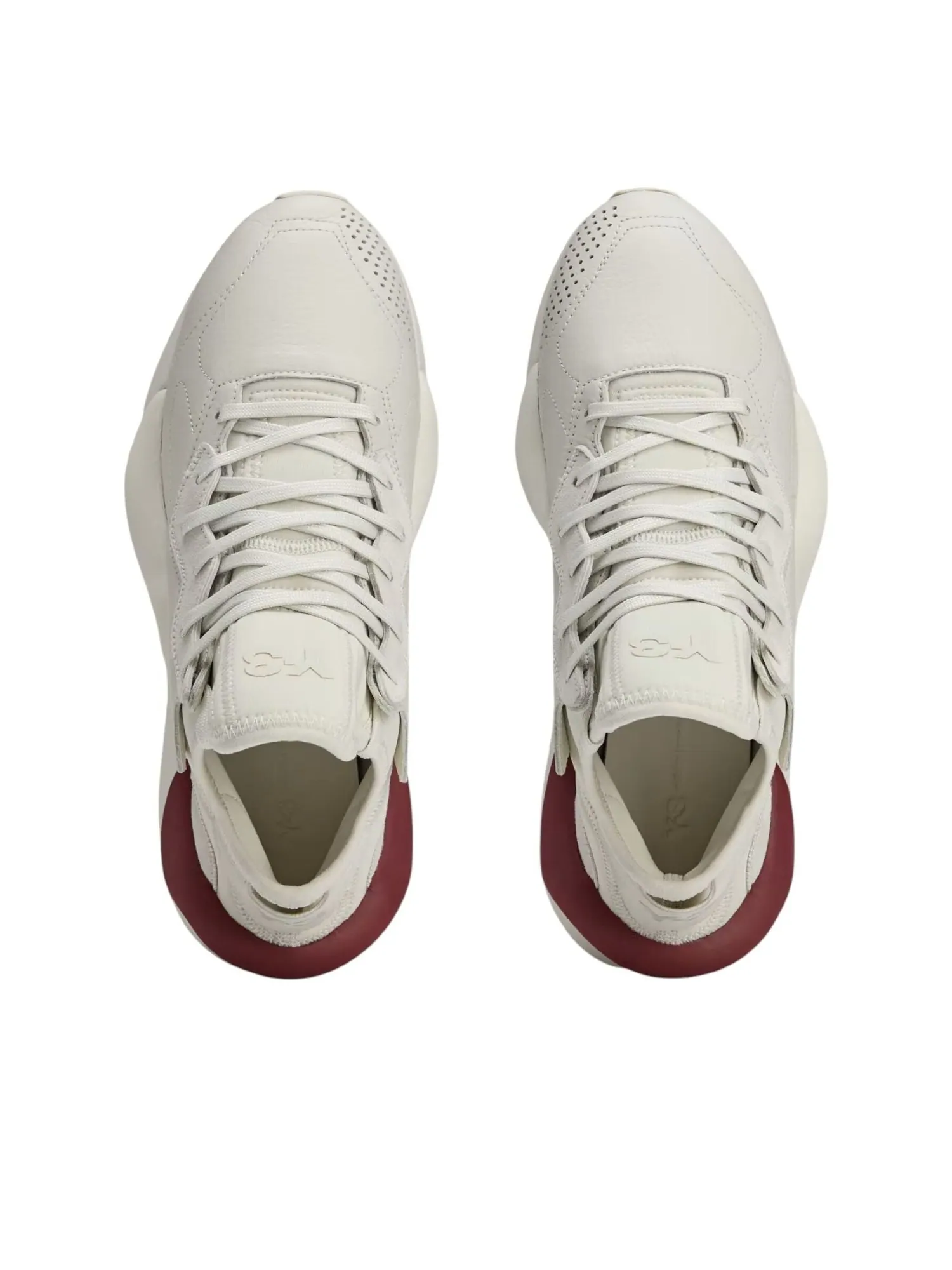 Adidas Y-3 KAIWA 'Beige Orbit Grey Collegiate Burgundy' — изображение 2 из 6, бежевый/серый/бордовый