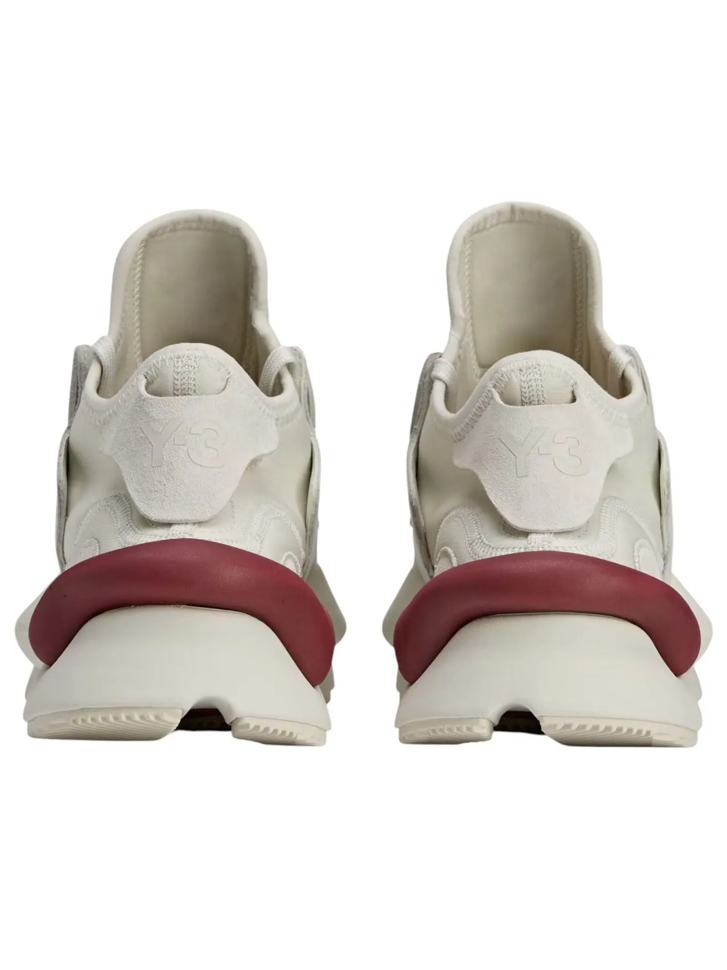 Adidas Y-3 KAIWA 'Beige Orbit Grey Collegiate Burgundy' — изображение 4 из 6, бежевый/серый/бордовый