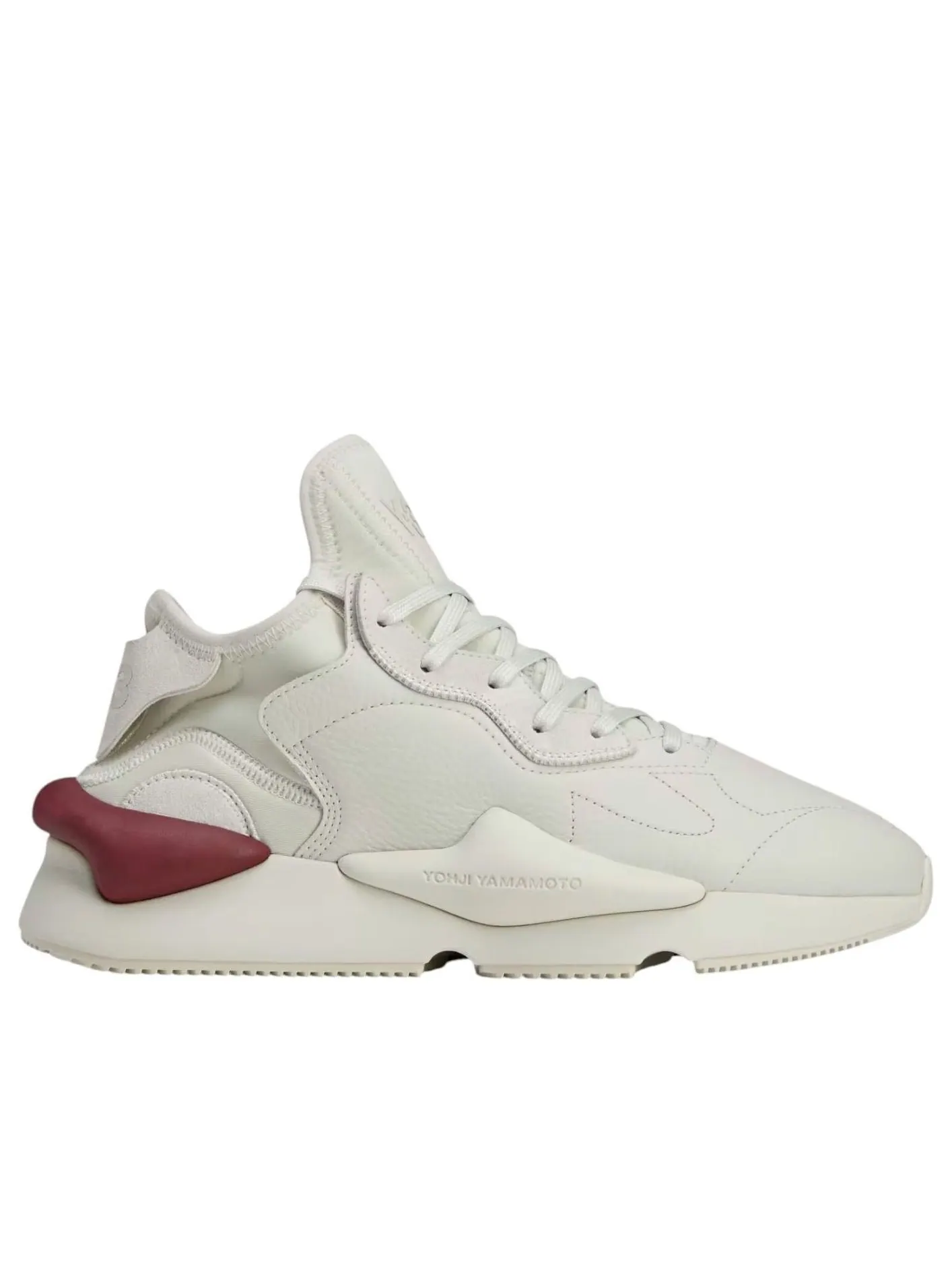 Кроссовки adidas Y-3 KAIWA 'Beige Orbit Grey Collegiate Burgundy' — изображение 6 из 6, белый