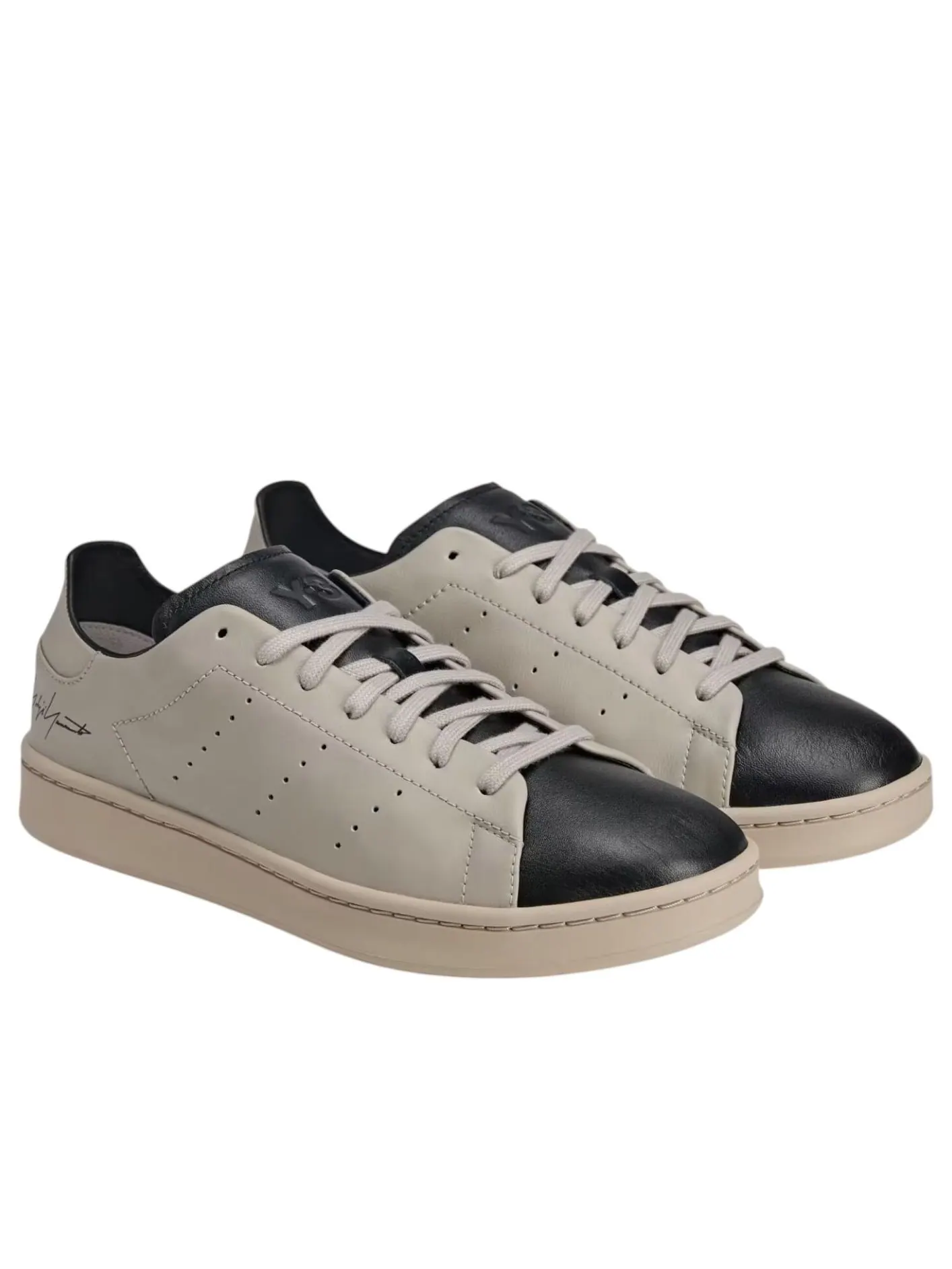Кроссовки adidas Y-3 Stan Smith 'Light Brown Black' — изображение 2 из 6, серый