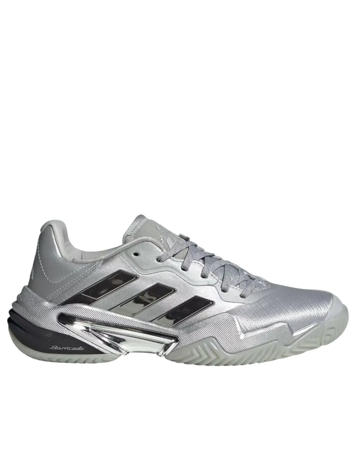 Кроссовки (WMNS) adidas Barricade 13 Tennis 'Silver Metallic Dash Grey' — изображение 2 из 4, серебряный