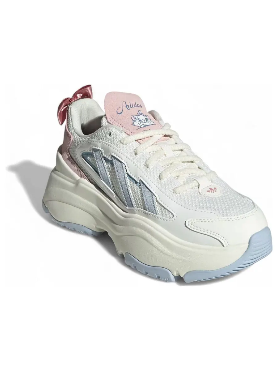 Кроссовки (WMNS) adidas Ozgaia 'Core White Clear Blue Pink' — изображение 3 из 6, белый