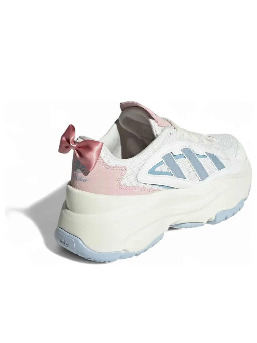 Кроссовки (WMNS) adidas Ozgaia 'Core White Clear Blue Pink' — изображение 4 из 6, белый
