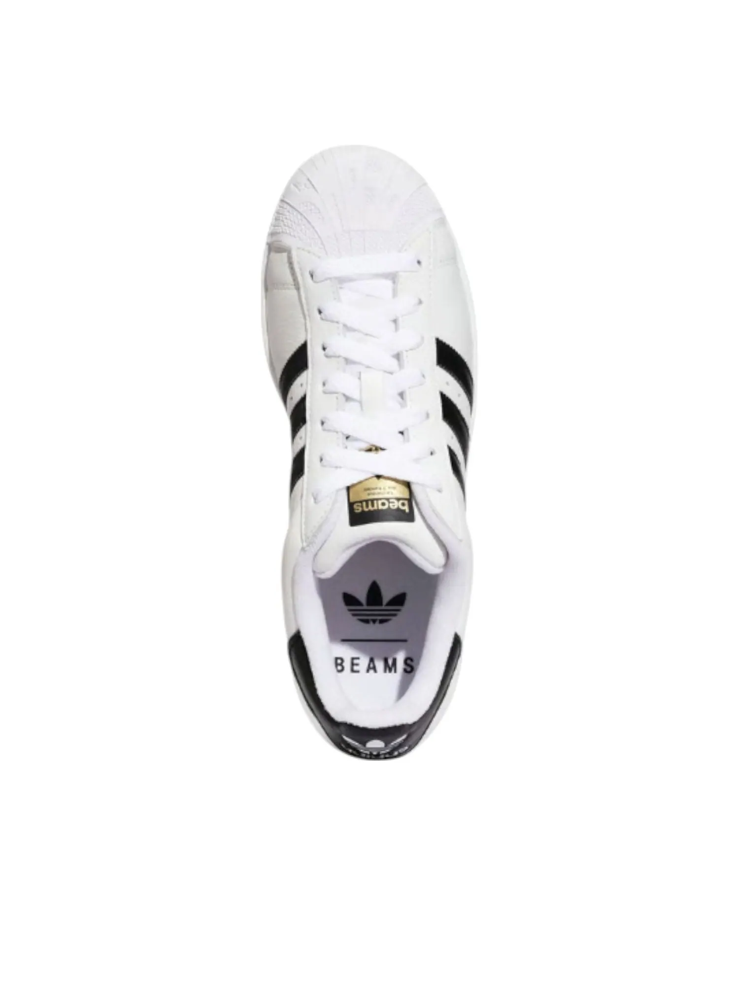 Кроссовки adidas x BEAMS Originals Superstar 'White Core Black-Gold' — изображение 4 из 5, белый