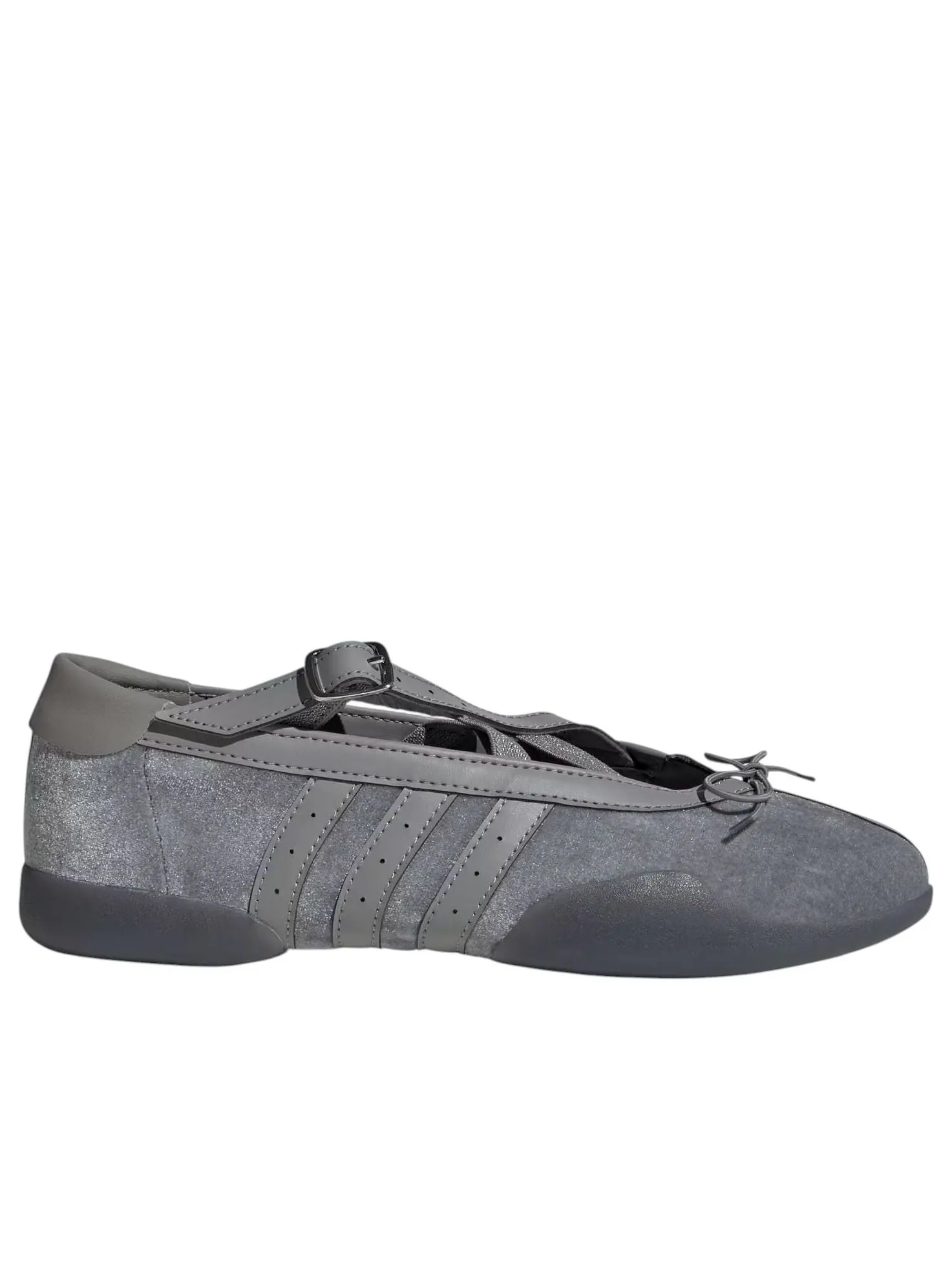 Кроссовки (WMNS) adidas Taekwondo Mei Ballet 'Grey Velour' — изображение 2 из 7, серый