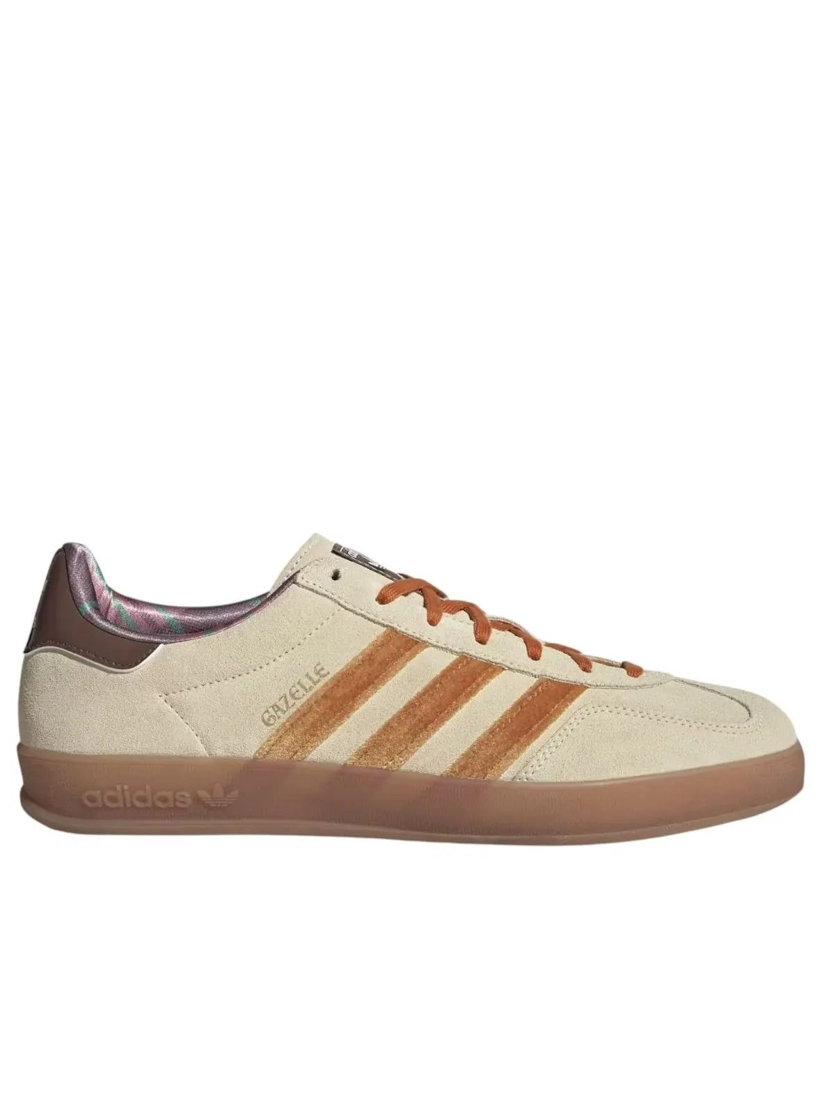 Кроссовки adidas Gazelle Indoor 'Warm Vanilla Rustic Orange Clay' — изображение 2 из 6, бежевый