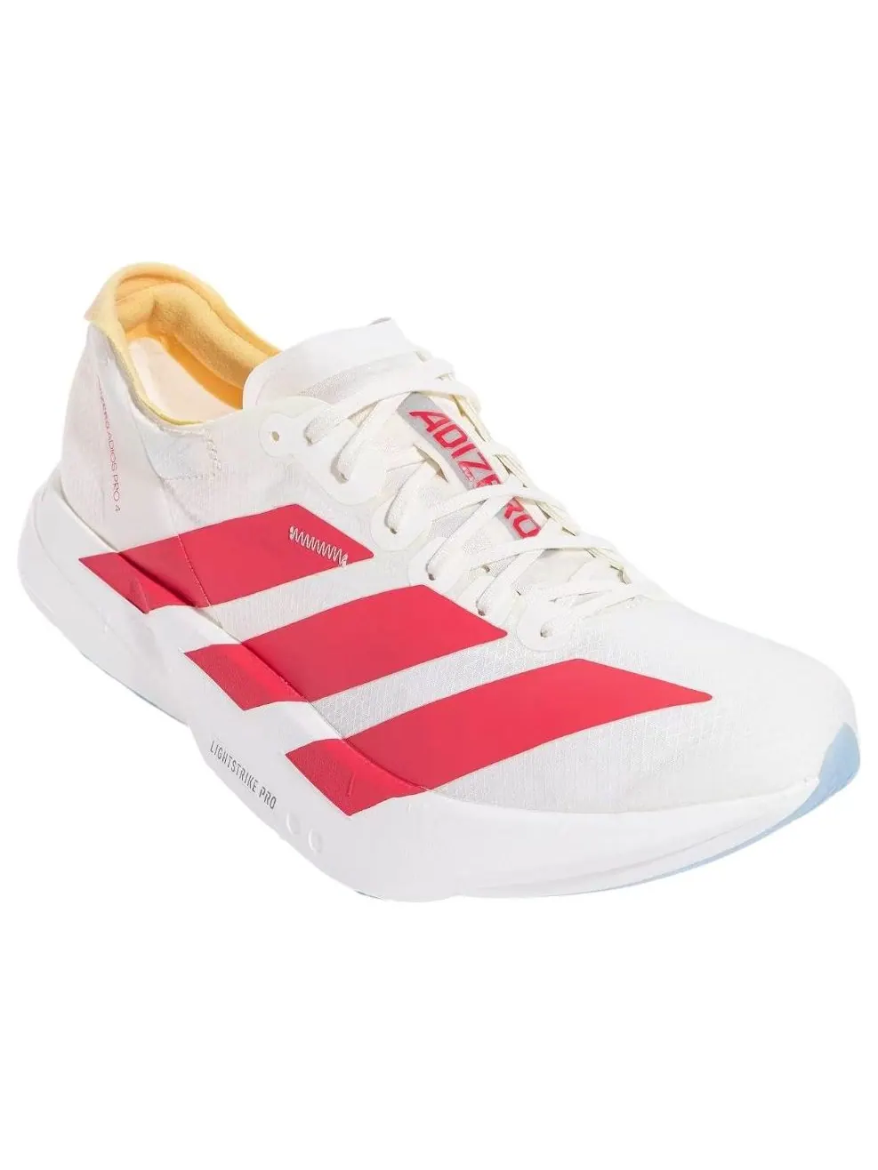 Adidas Adizero Adios Pro 4 'Off White Lucid Red' — изображение 5 из 6, белый/красный/прозрачный