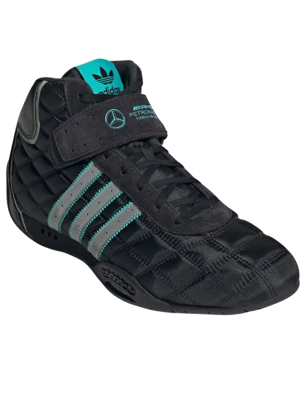 Adidas Adiracer Hi Mercedes AMG Petronas F1 Team 'Black Silver Metallic' — изображение 5 из 6