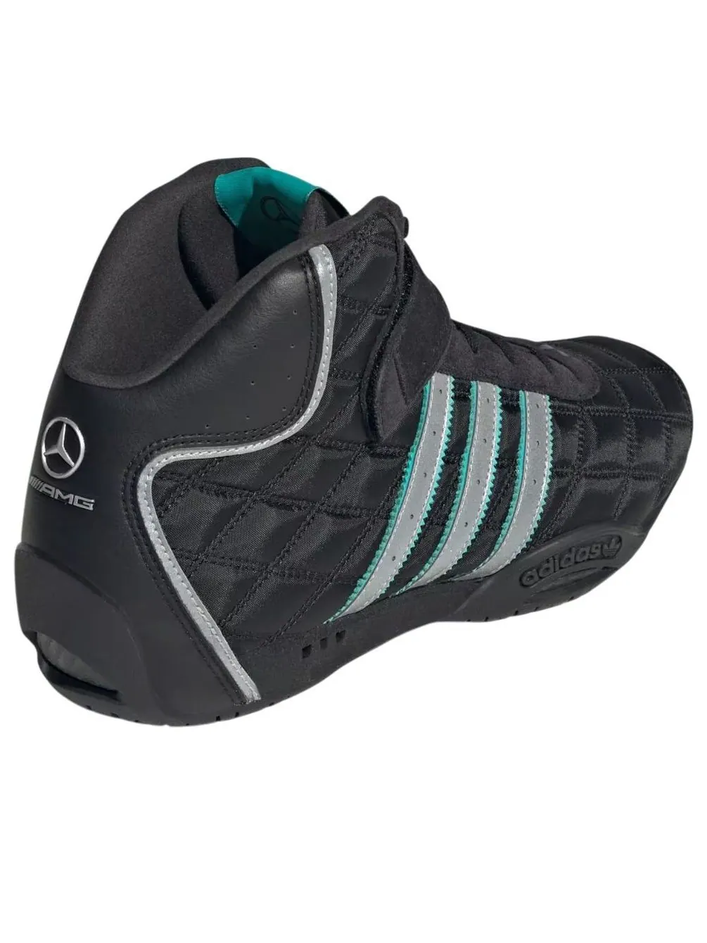 Adidas Adiracer Hi Mercedes AMG Petronas F1 Team 'Black Silver Metallic' — изображение 6 из 6
