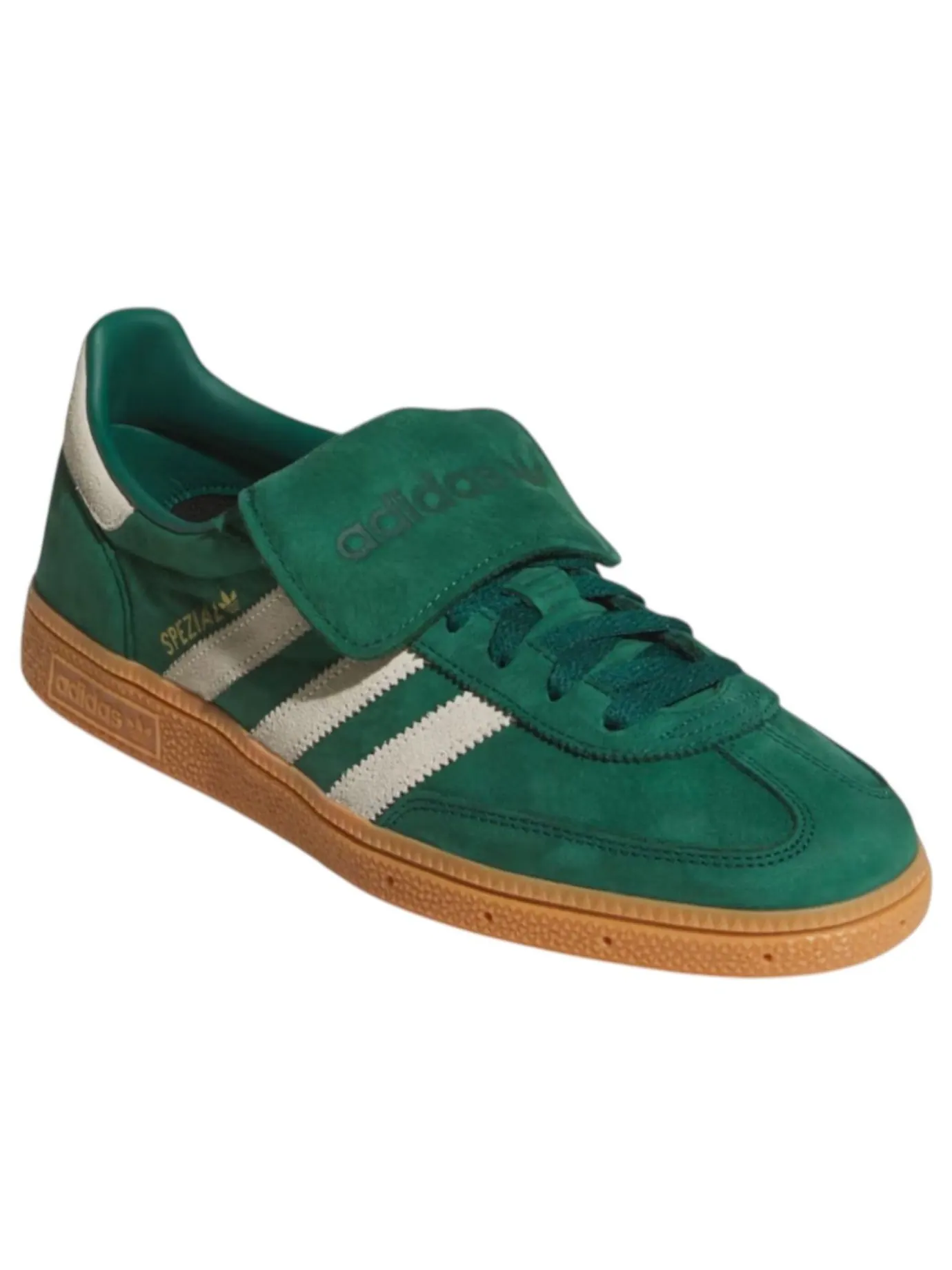 Adidas Handball Spezial Long Tongue 'Core Green' — изображение 2 из 5, зеленый/белый
