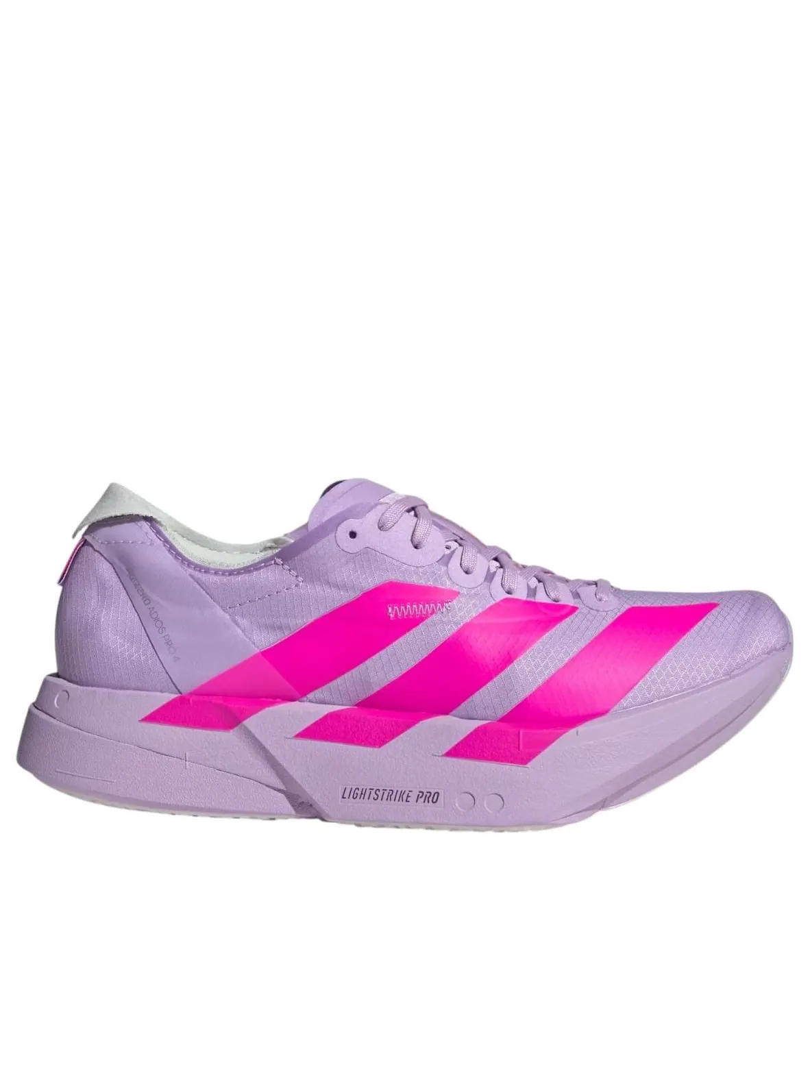 (WMNS) Adidas Adizero Adios Pro 4 'Powder Plum Shock Pink' — изображение 2 из 5, розовый/серый