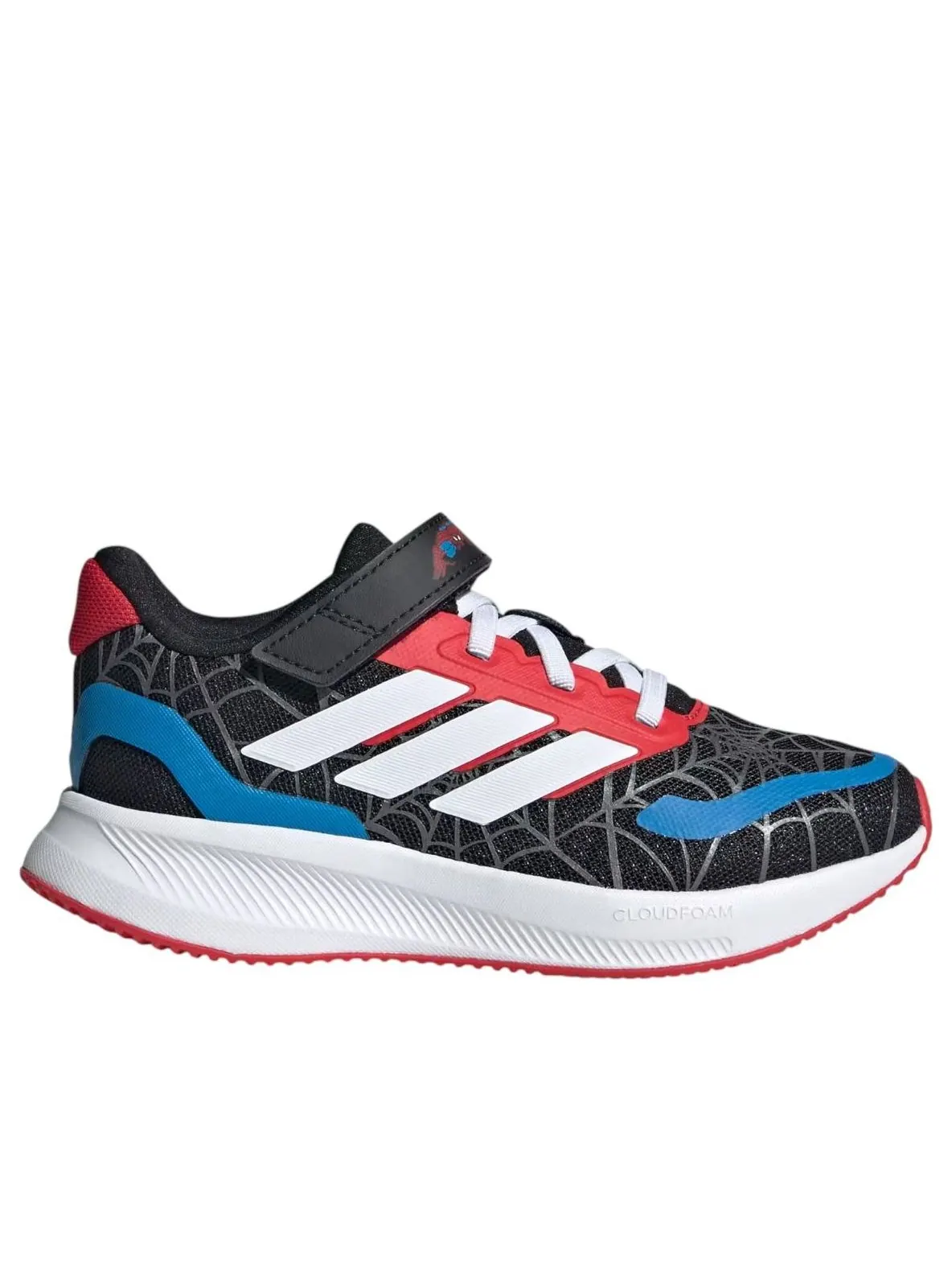 Кроссовки (PS) adidas x Marvel Spider-man Runfalcon 'Core Black White Ruby' — изображение 2 из 6, черный