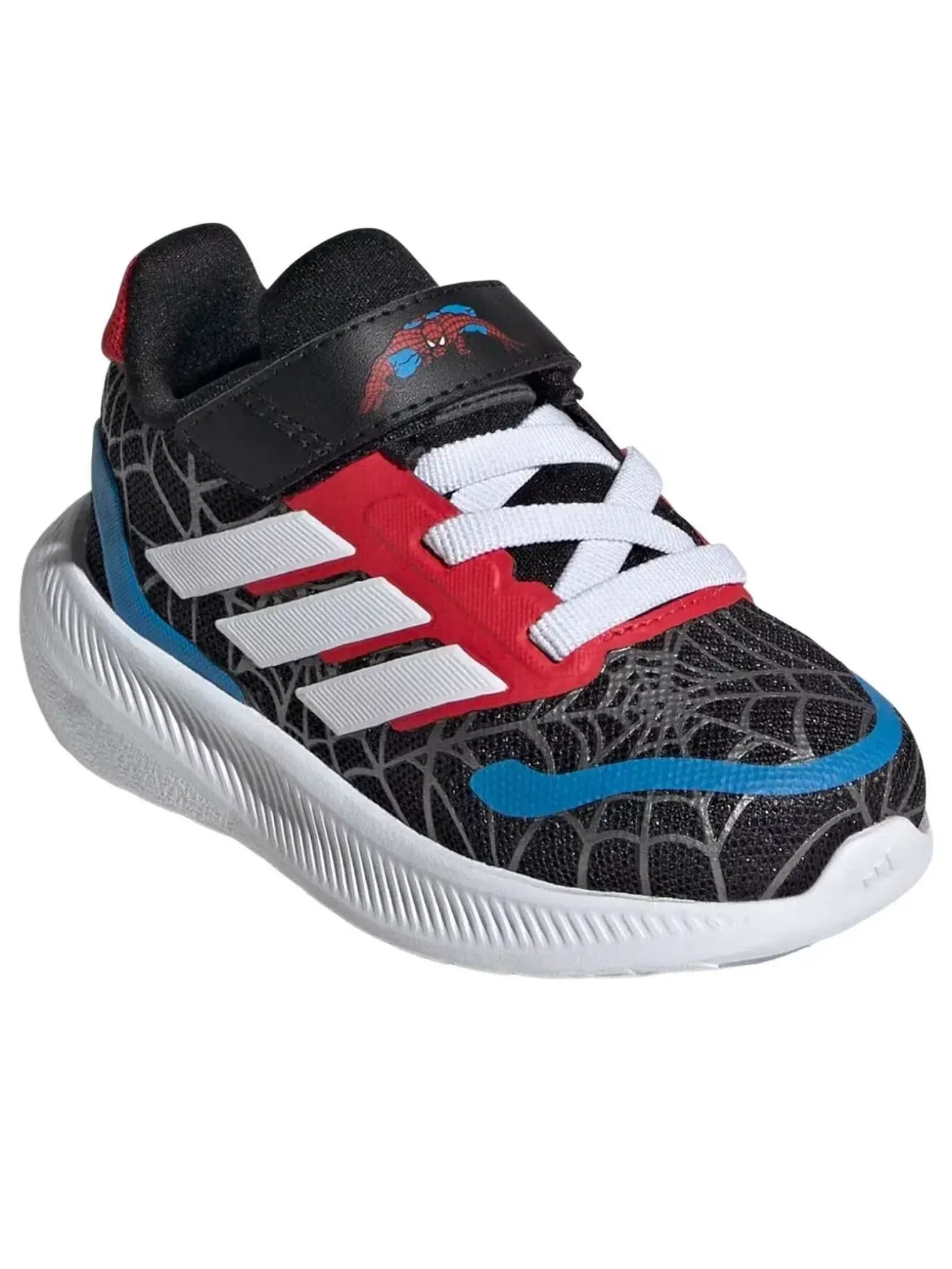 Детские кроссовки для мальчиков с липучкой Adidas Runfalcon Spider-Man — изображение 4 из 6, черный