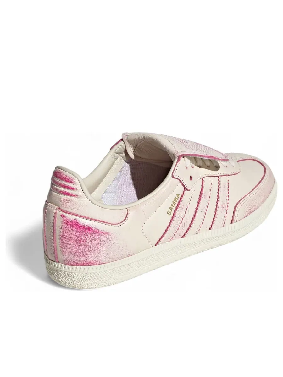 Кроссовки (WMNS) adidas Samba LT 'Distressed Pack Cream White' — изображение 4 из 6, бежевый
