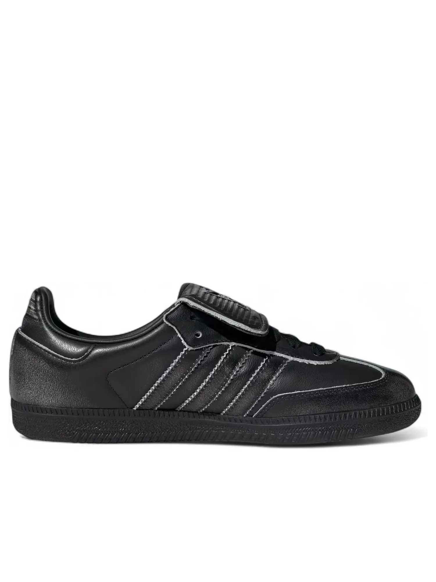 (WMNS) Adidas Samba LT 'Distressed Pack Black' — изображение 2 из 6, черный/черный/белый