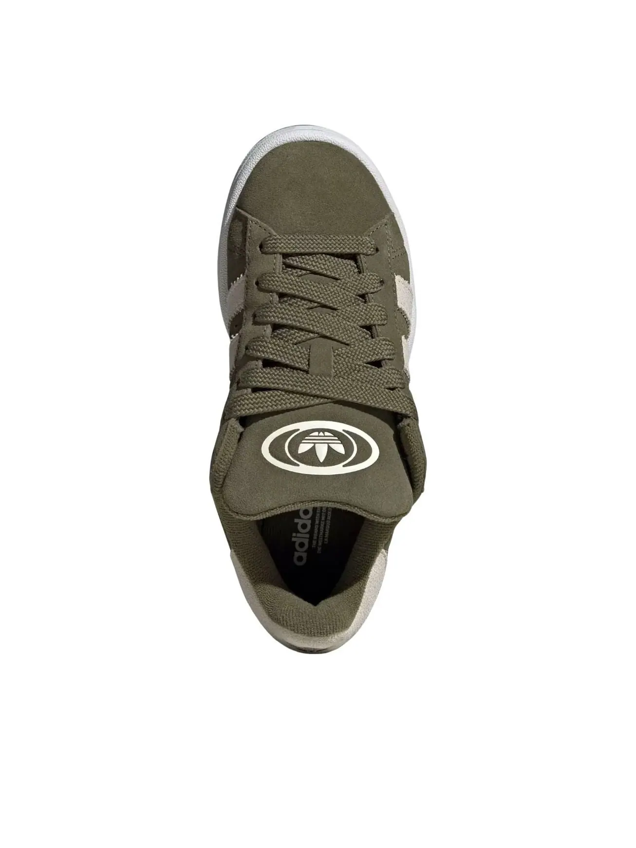 (GS) Adidas Campus 00s 'Medium Dark Khaki Off White' — изображение 2 из 5, темный хаки/белый/белый