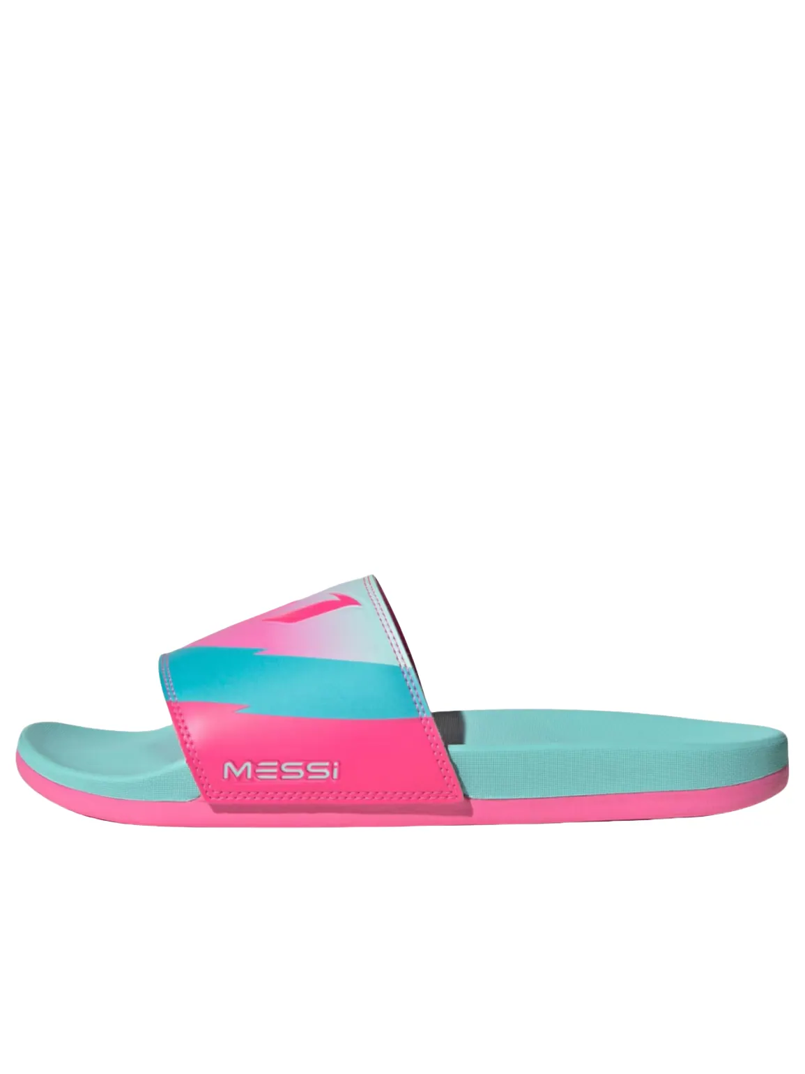 Шлепанцы Adidas adilette Comfort Slides 'Messi Miami' — изображение 1 из 5, голубой/розовый/голубой